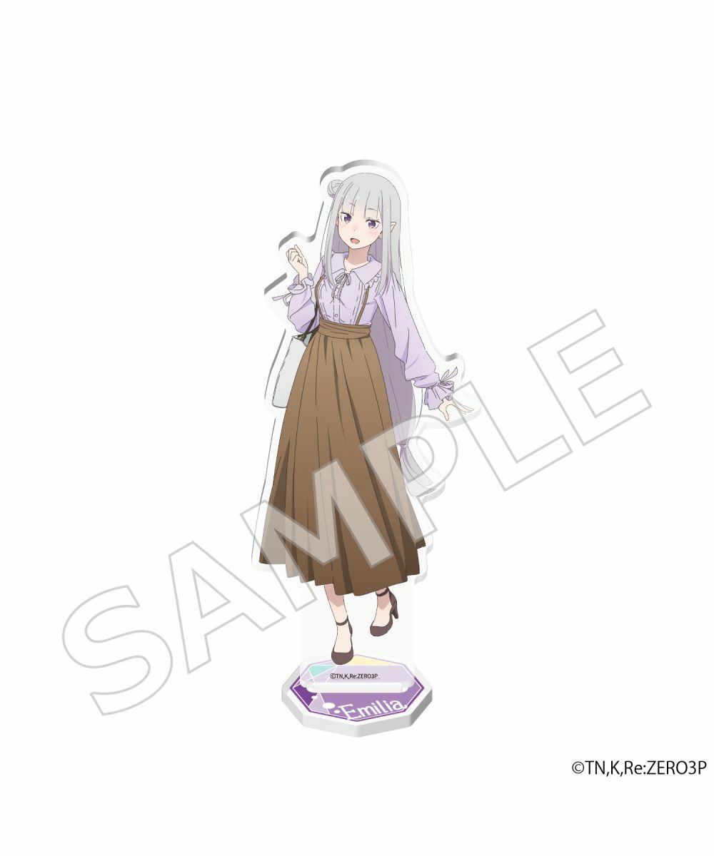 預購-「Re:從零開始的異世界生活」 壓克力人形立牌 京都旅行ver. 愛蜜莉雅【日本進口精品】