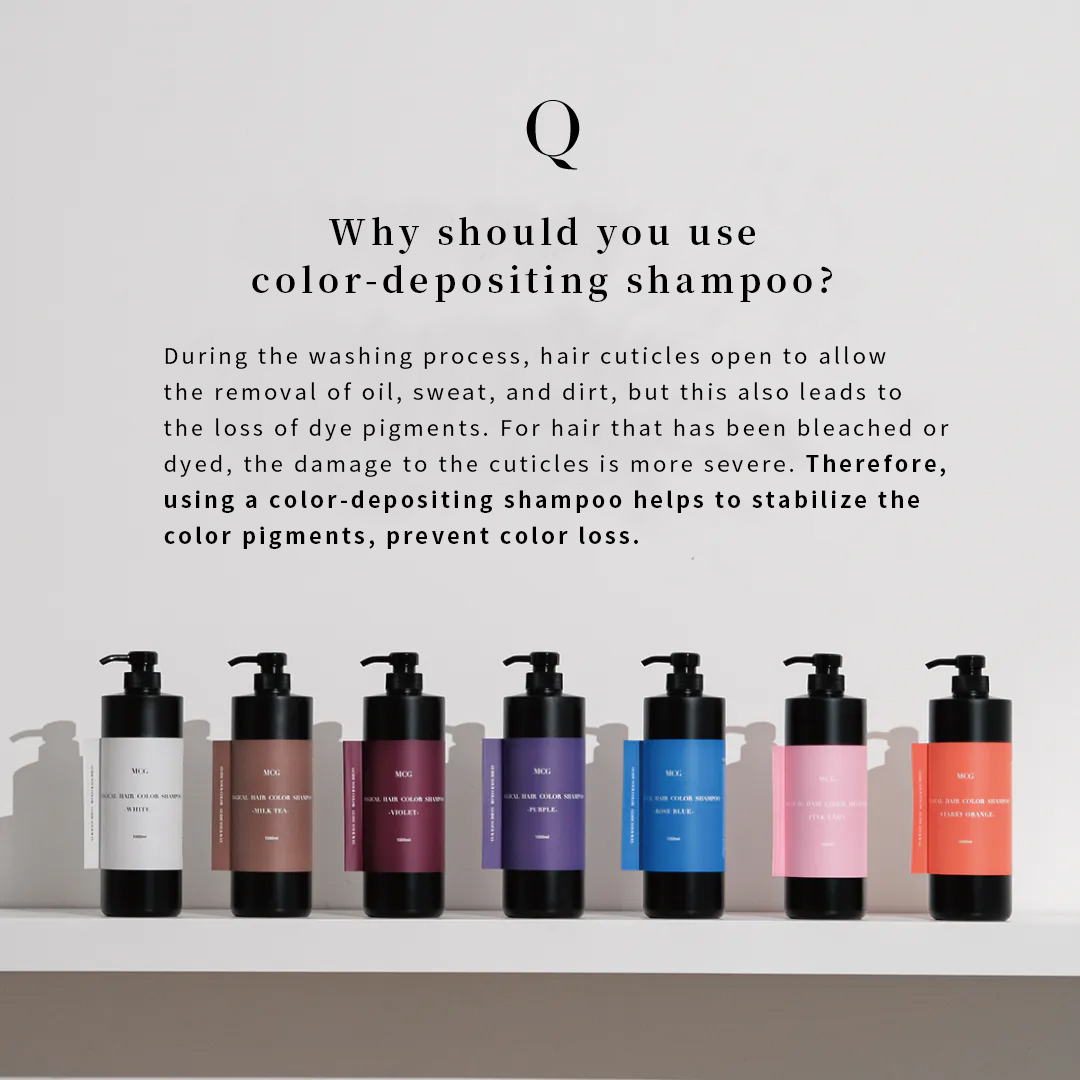 Why should you use color-depositing shampoo after bleaching?