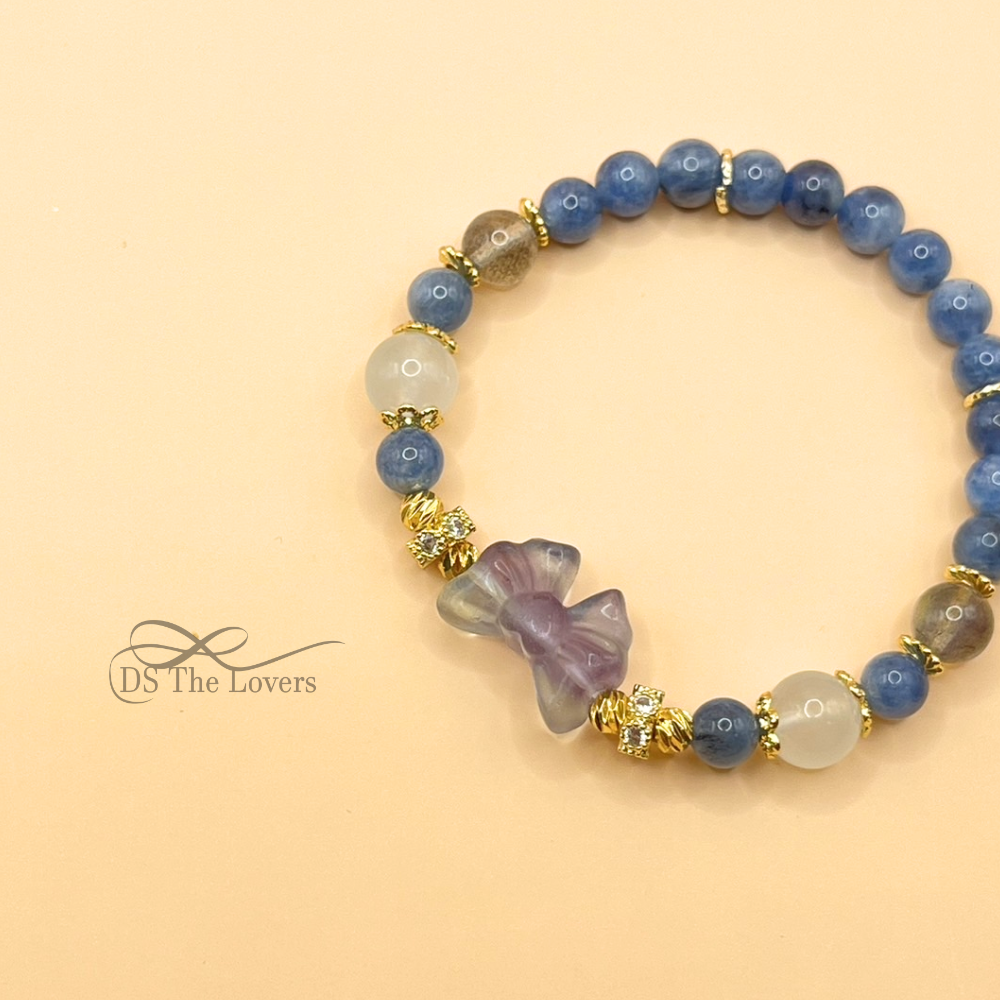 DS The Lovers 設計款 天然水晶『天藍靜謐 』手鍊