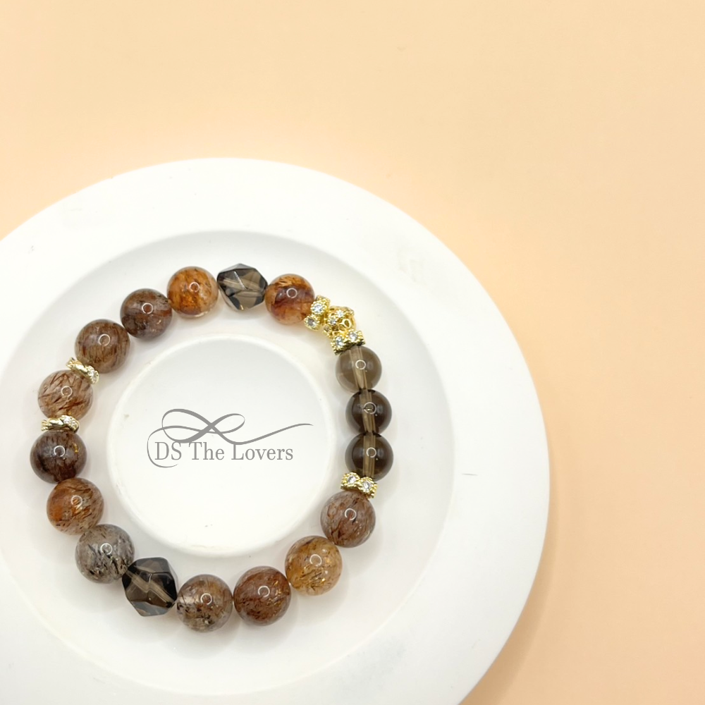 DS The Lovers 設計款 天然水晶『夜暮黑語 』手鍊