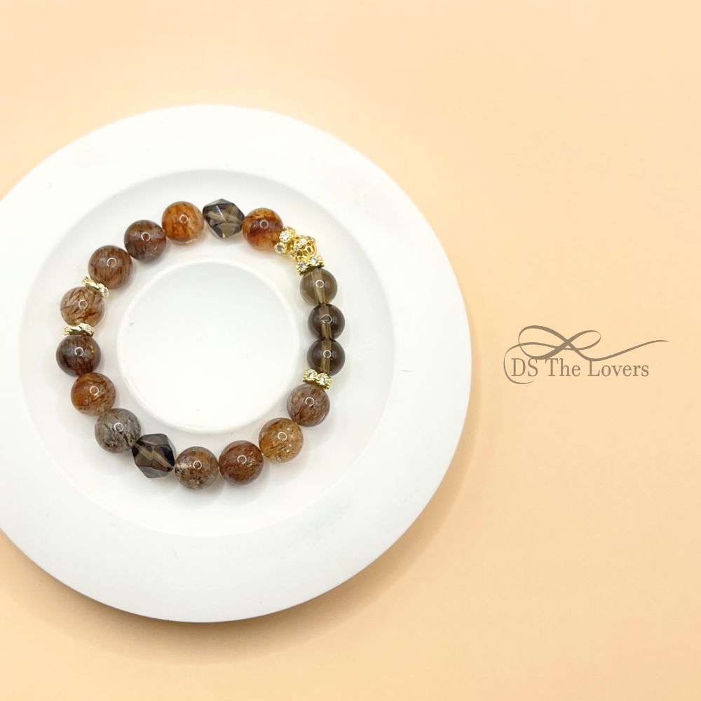 DS The Lovers 設計款 天然水晶『夜暮黑語 』手鍊