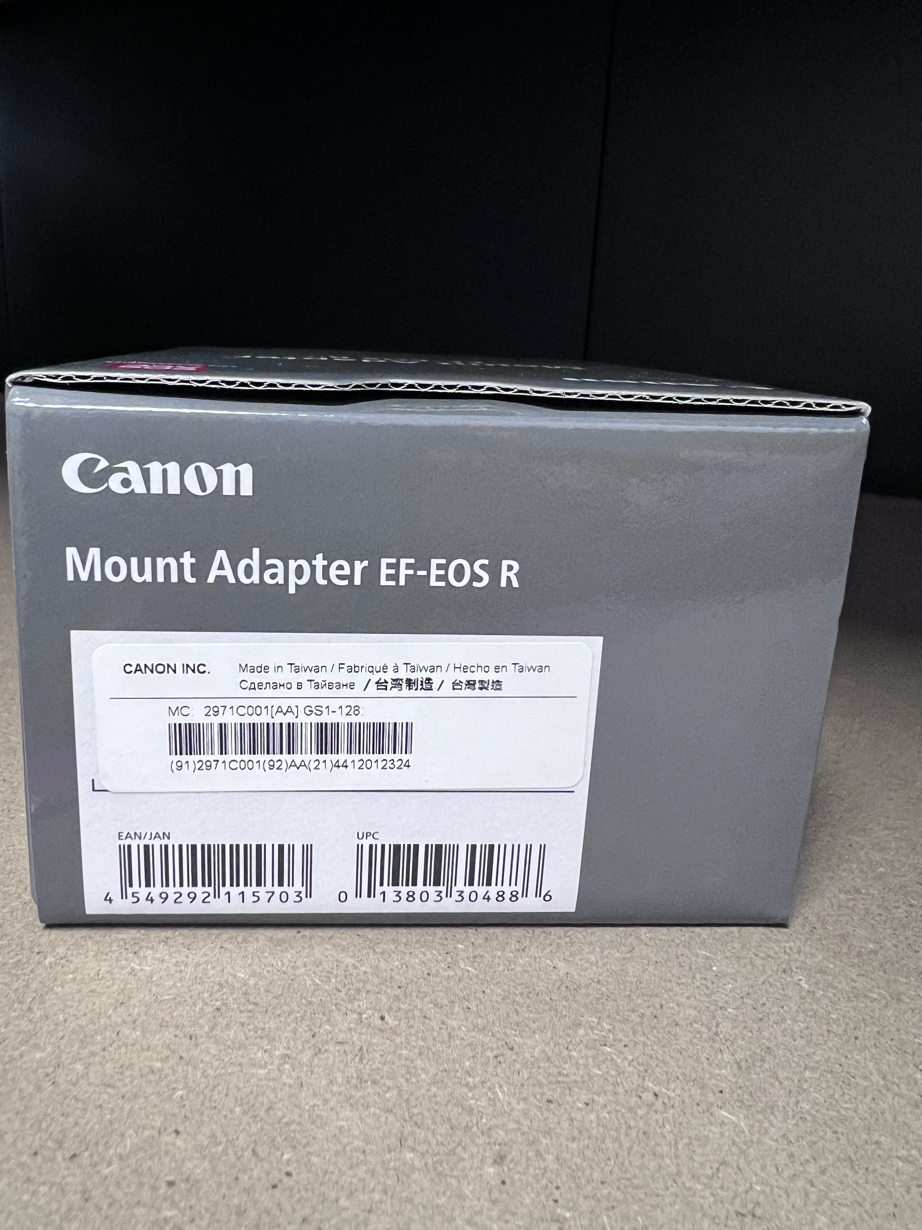 佳能 Canon EF-EOS R  Adapter EF-EOS R 鏡頭轉接器 (平行進口)