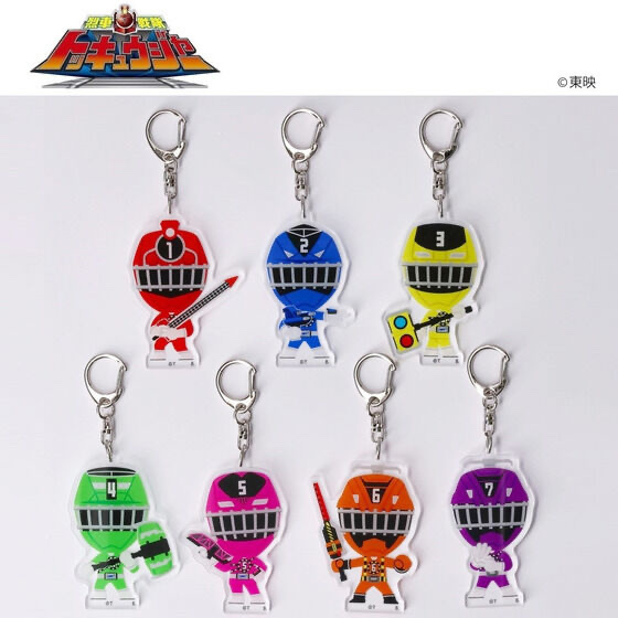 218185 Pbandai 預訂 2024/11月 烈車戦隊トッキュウジャー　デフォルメ　アクリルチャーム（全7種）