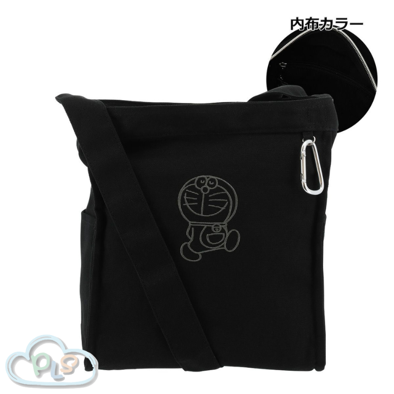 2Way 多啦A夢散步圖案單肩包 SRA-252 黑色 多啦A夢 SALON de RUBAN #22462-1