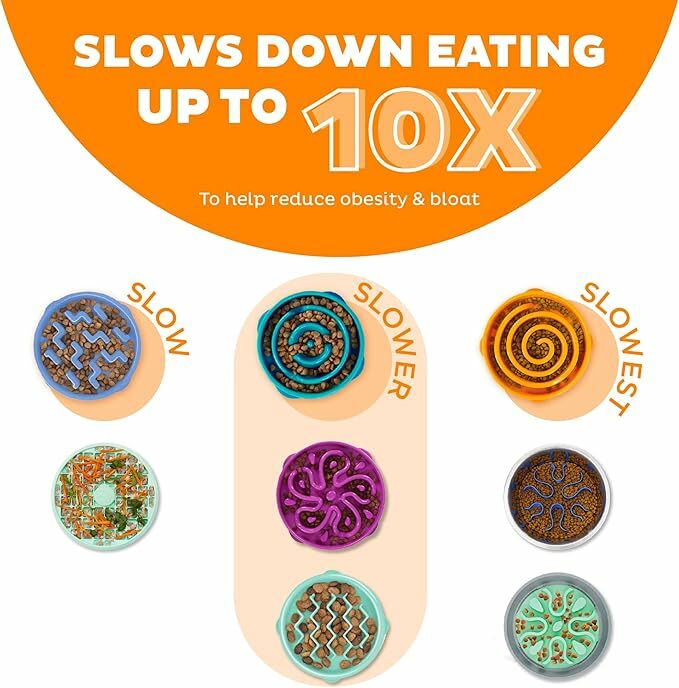 10倍慢速好玩慢食碗－波浪迷宮貓貓慢食碗（迷你）