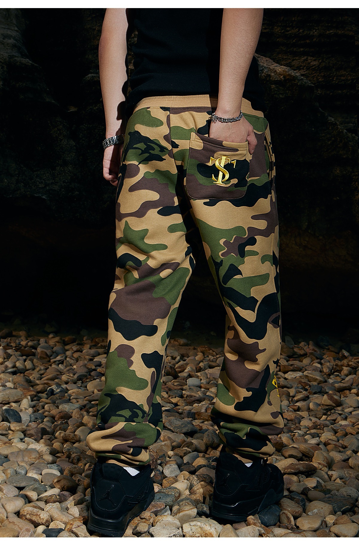 STK SmallTownKid 滿版迷彩 綿長褲