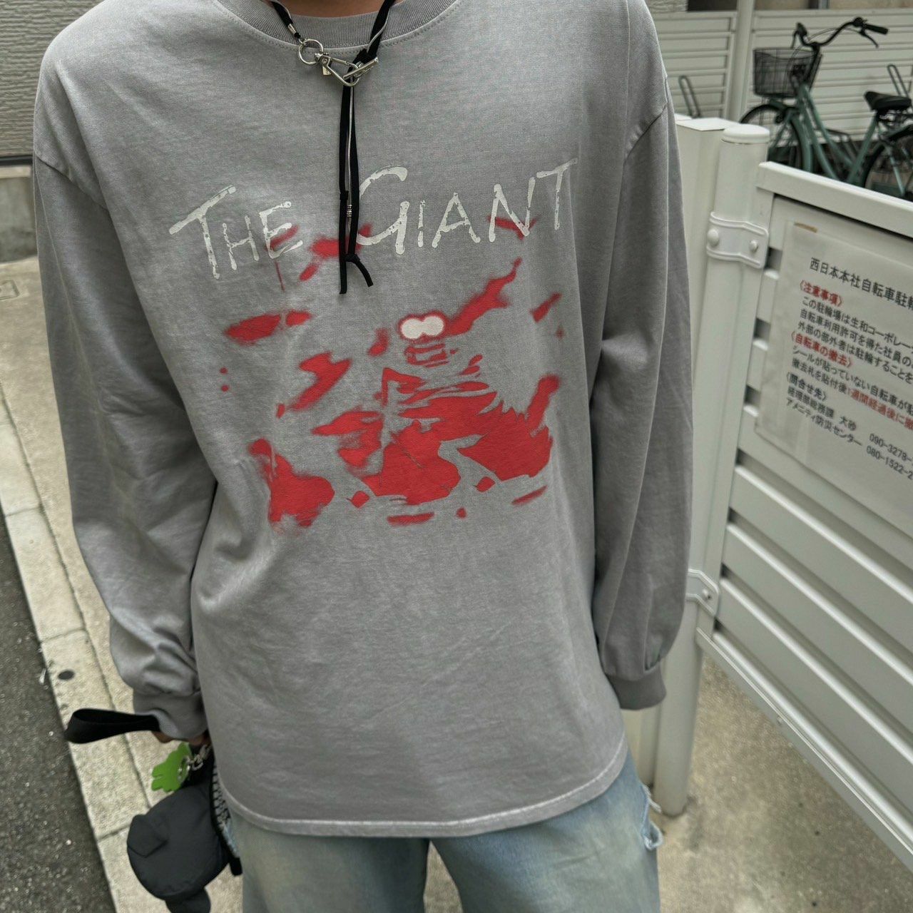 洗水英文字圖案長袖衫 BY ATTENTION-272T