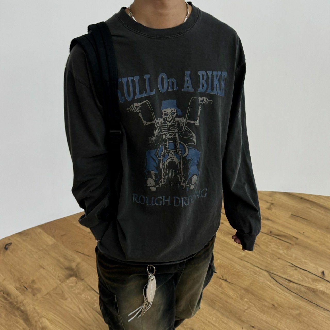 洗水英文字圖案長袖衫 BY ATTENTION-273T