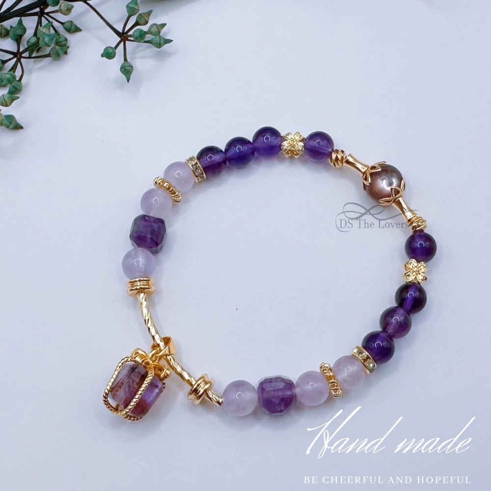 DS The Lovers 設計款 天然水晶『紫色魔法禮讚』手鍊