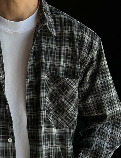 Dex 格紋長袖襯衫