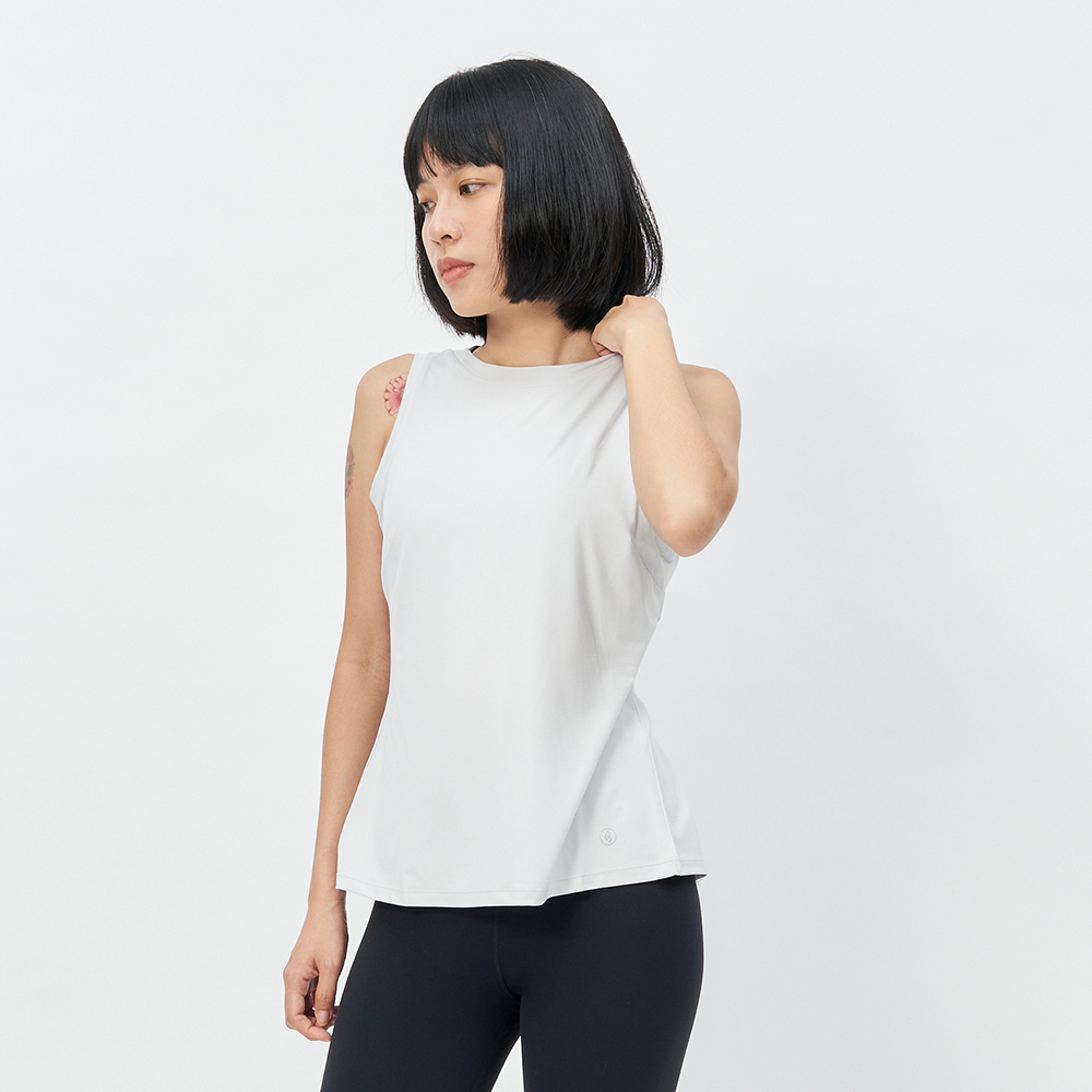 TBA Your Classic Tank 女 銀河灰 訓練 輕薄 透氣 後開洞 背心 TBAW213TK02-GY