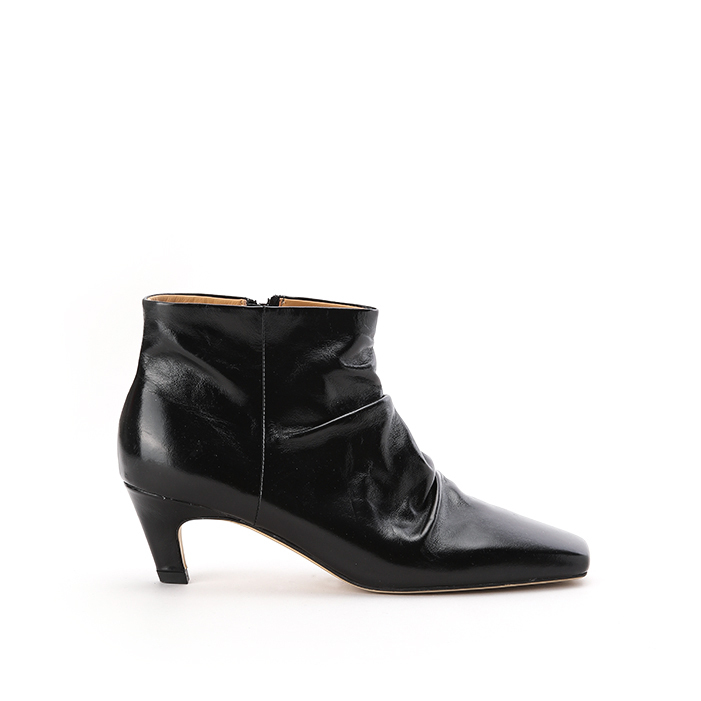 Gathered Ankle Boots