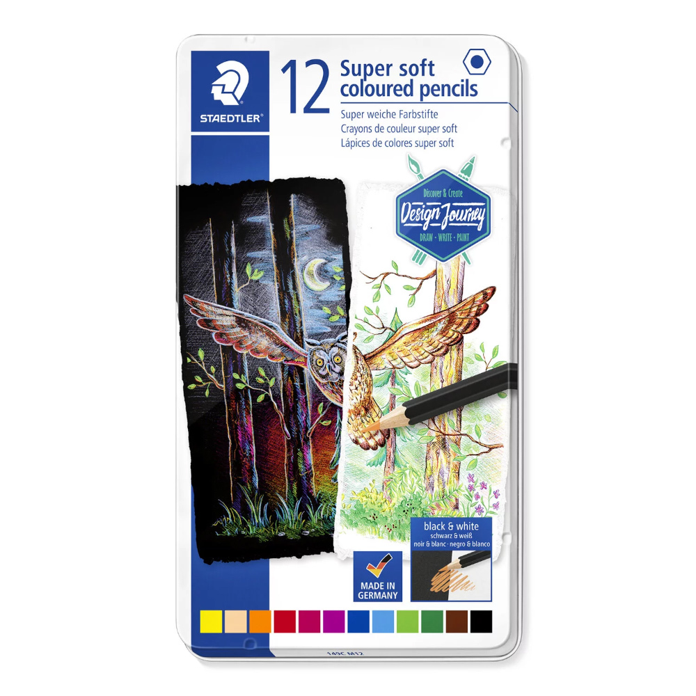 【STAEDTLER 施德樓】設計家軟性色鉛筆12色組 MS149 C M12