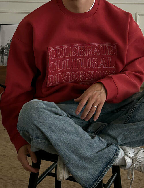 DIVERSITY 刺繡運動衫大學T