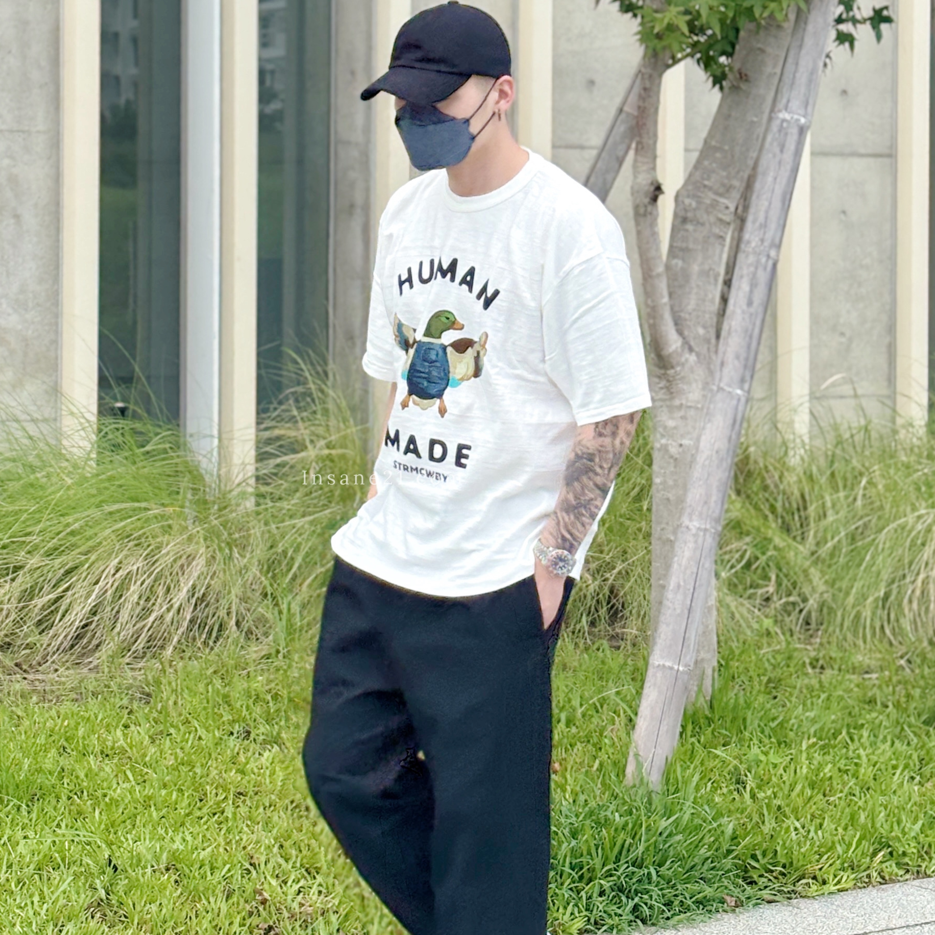 HUMAN MADE 正面 翅膀鴨子 短袖 上衣 黑白兩色