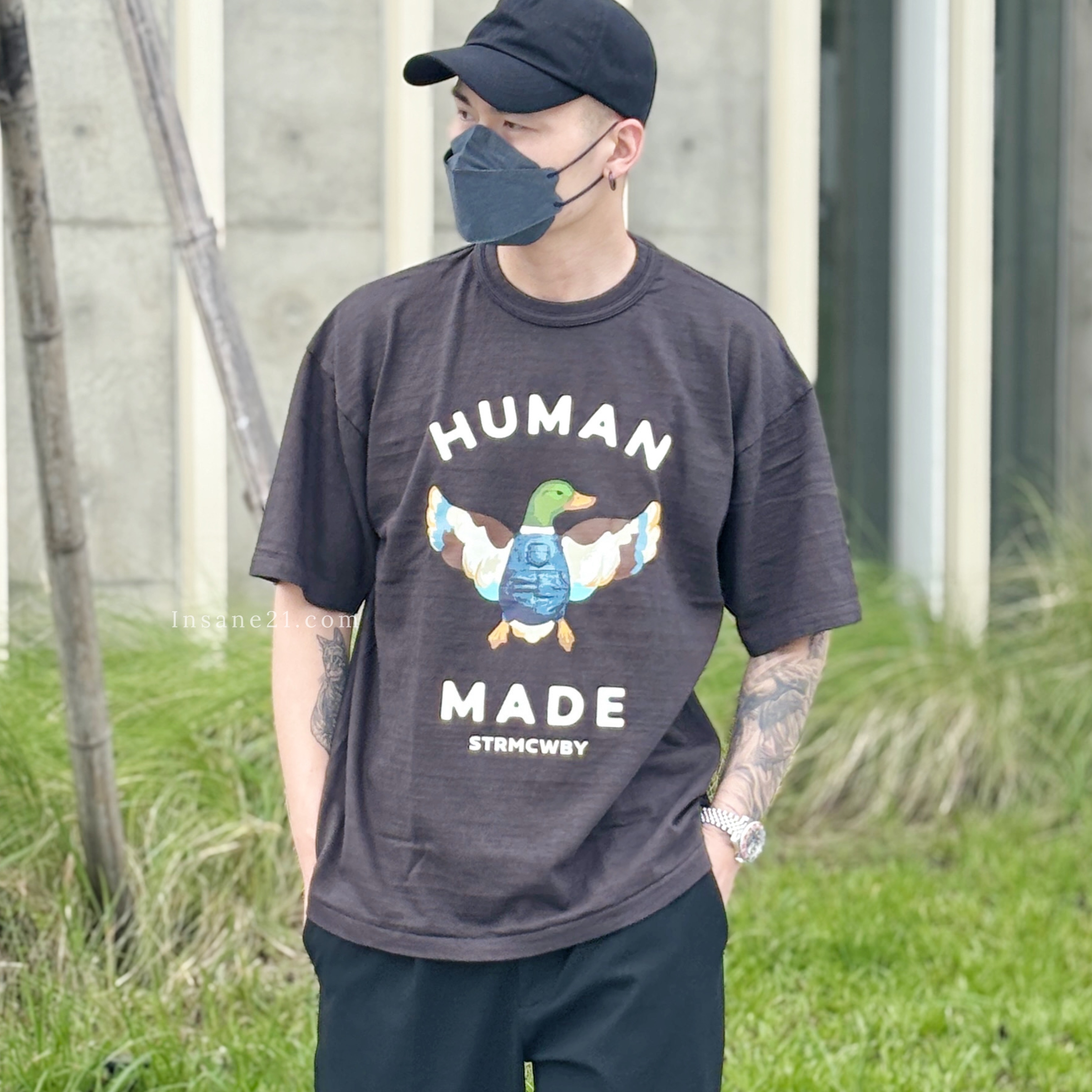 HUMAN MADE 正面 翅膀鴨子 短袖 上衣 黑白兩色