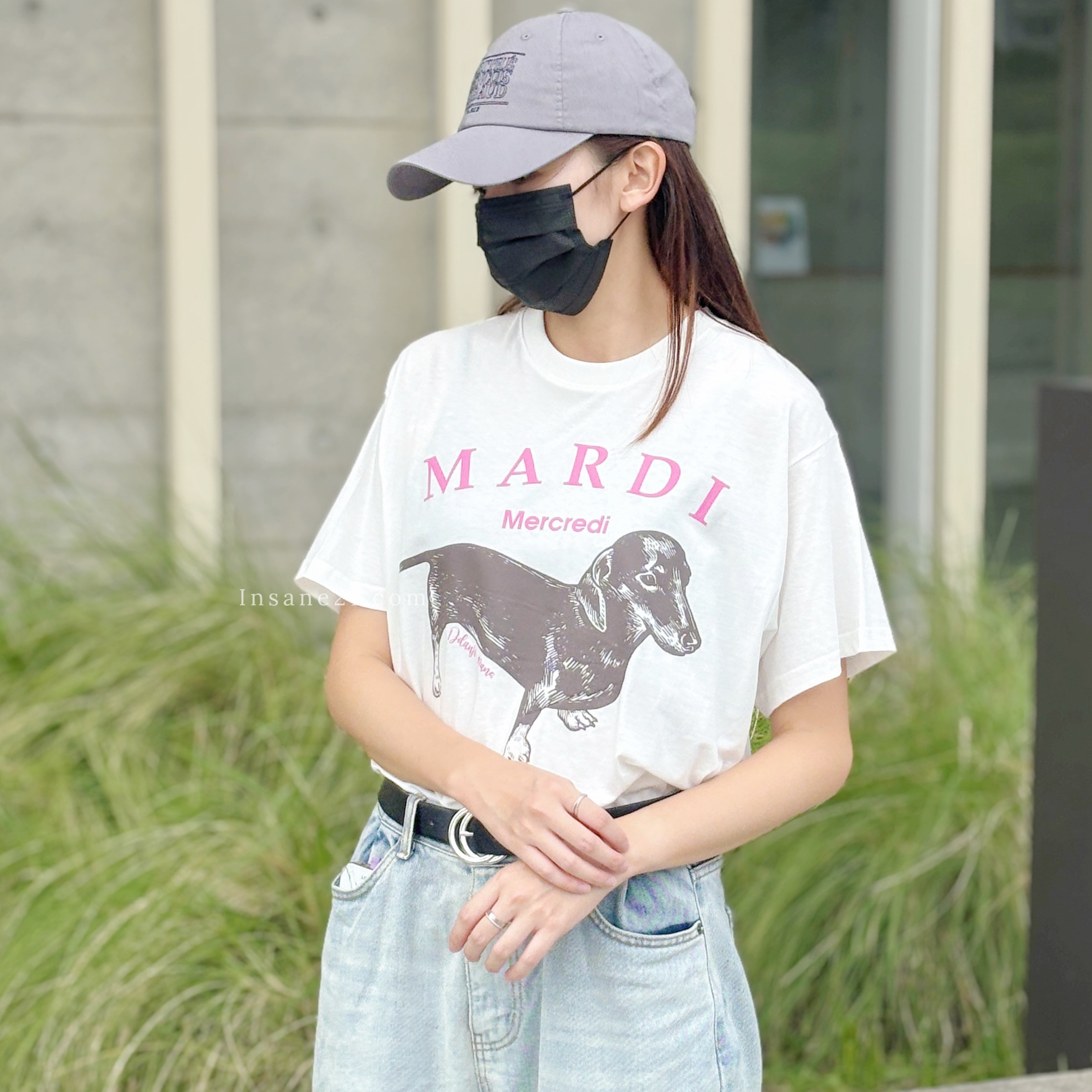 MARDI MERCREDI 臘腸狗 短袖 上衣 多色 FREE SIZE