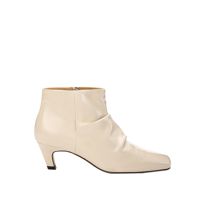 Gathered Ankle Boots