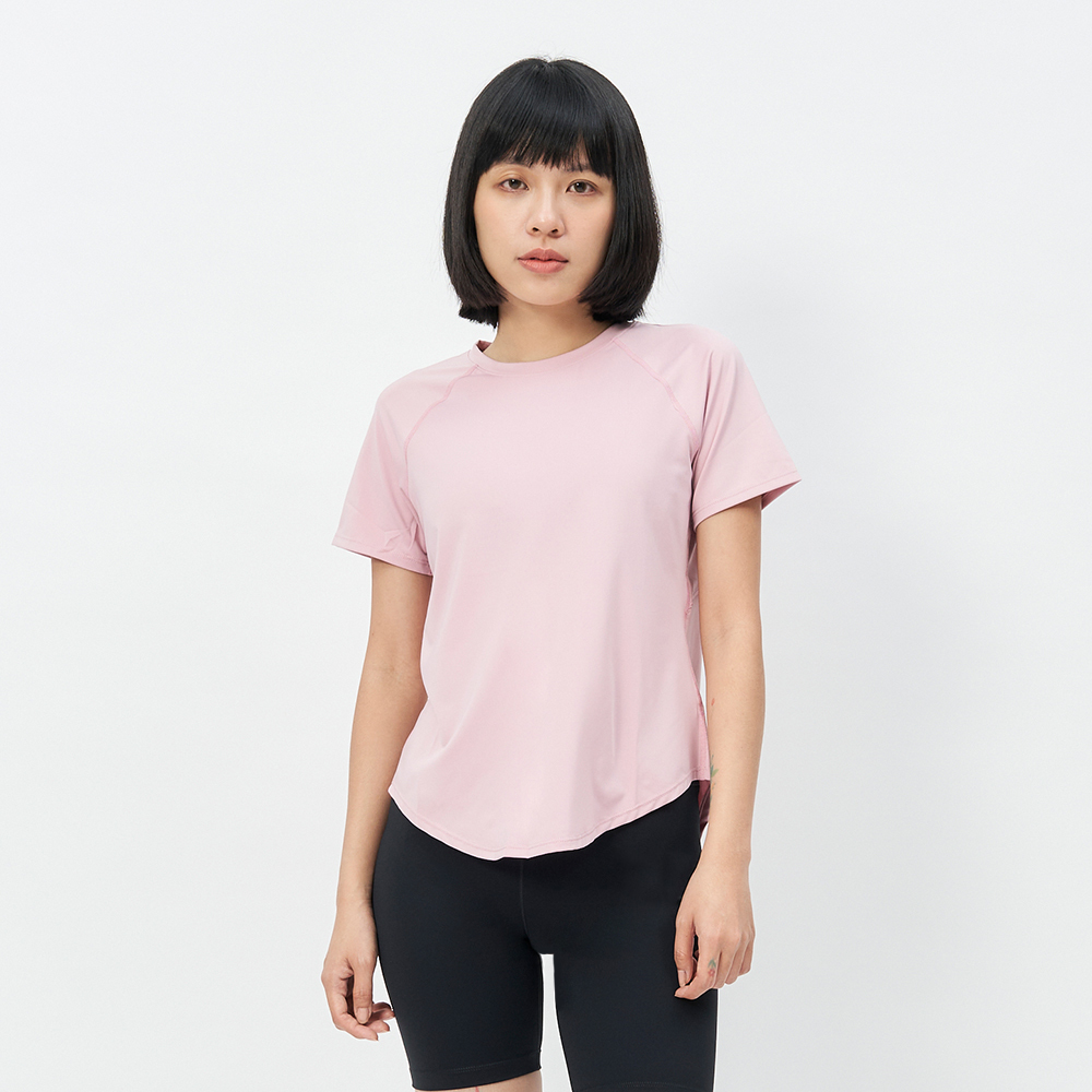 TBA All You Can Wear Top 女 寶貝粉 純淨白 透氣 後開衩 短袖 TBAW213TP03-PK