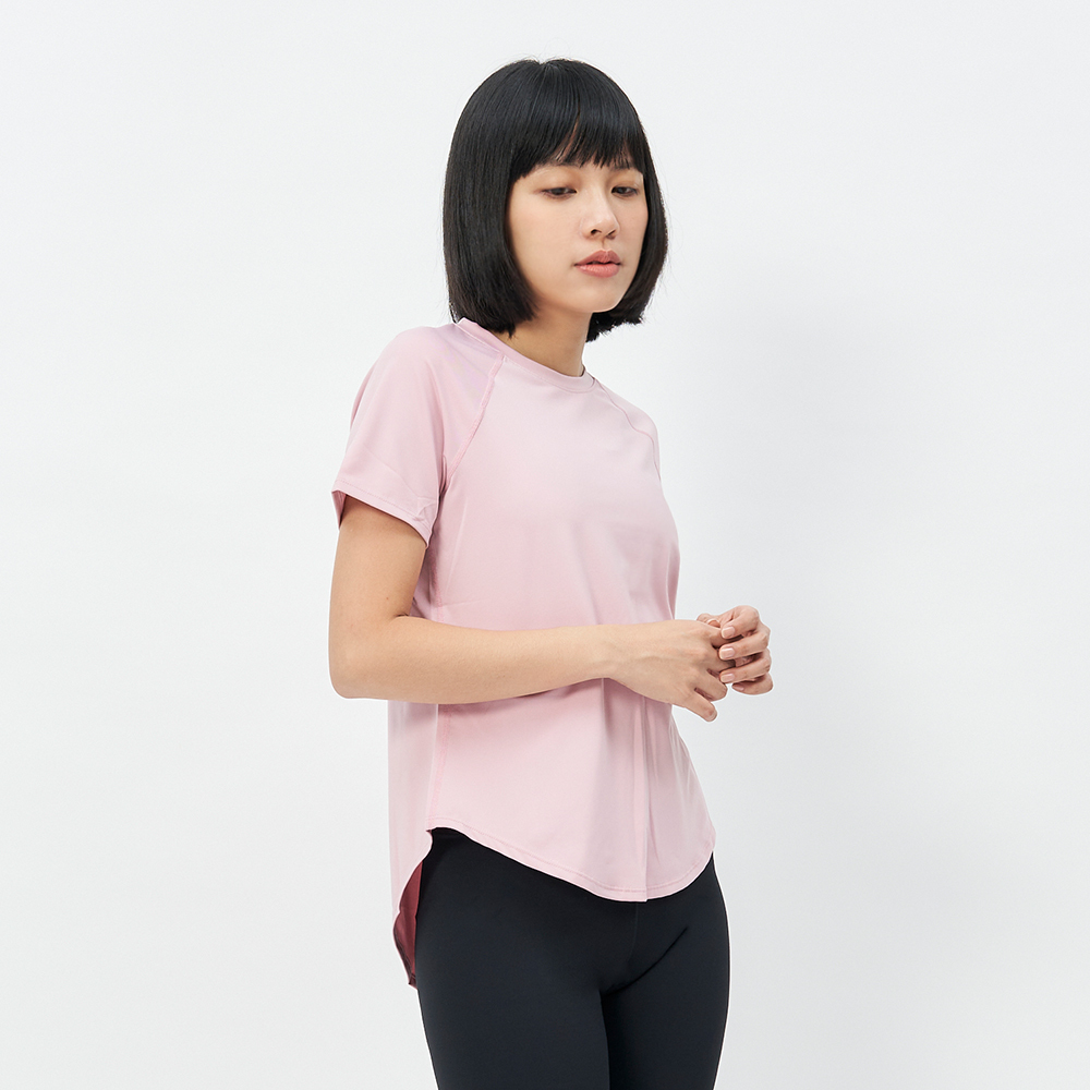 TBA All You Can Wear Top 女 寶貝粉 純淨白 透氣 後開衩 短袖 TBAW213TP03-PK