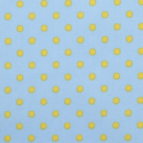 雙色點點手巾＿藍x黃