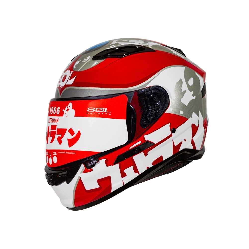 SOL SF-6 超人力霸王 全罩式安全帽 內墨片 聯名款