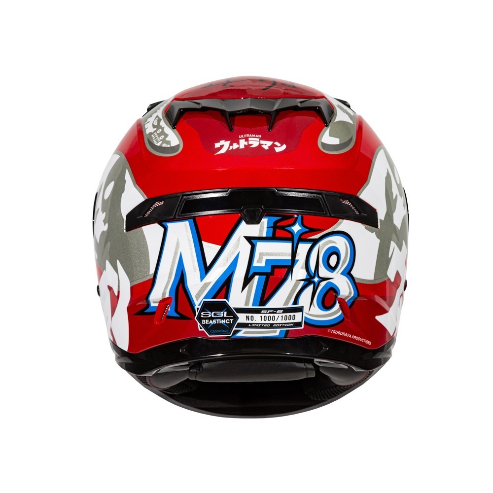 SOL SF-6 超人力霸王 全罩式安全帽 內墨片 聯名款