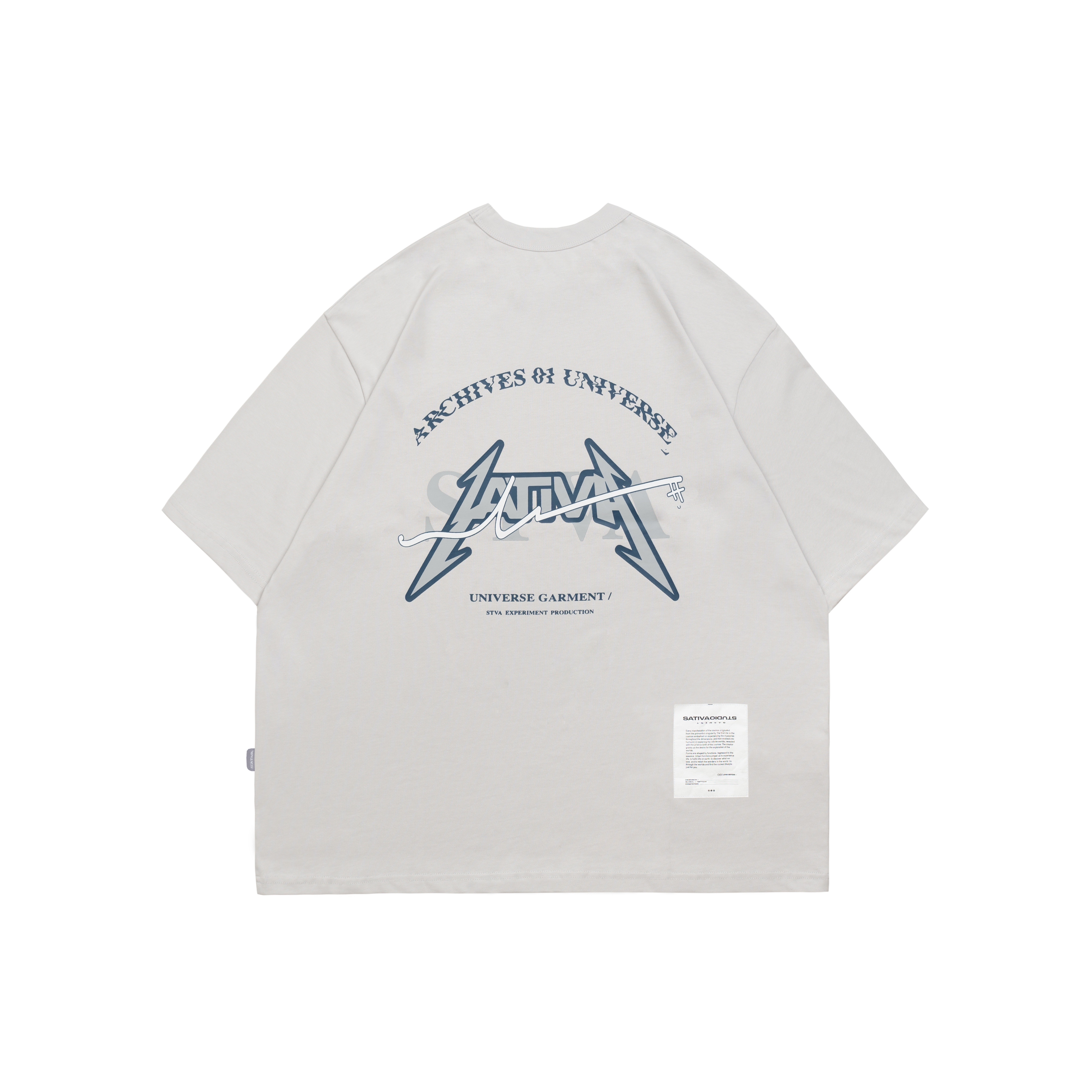 SUG-04 ”Symbolic Of Signatures” Pocket Tee - Silver Gray