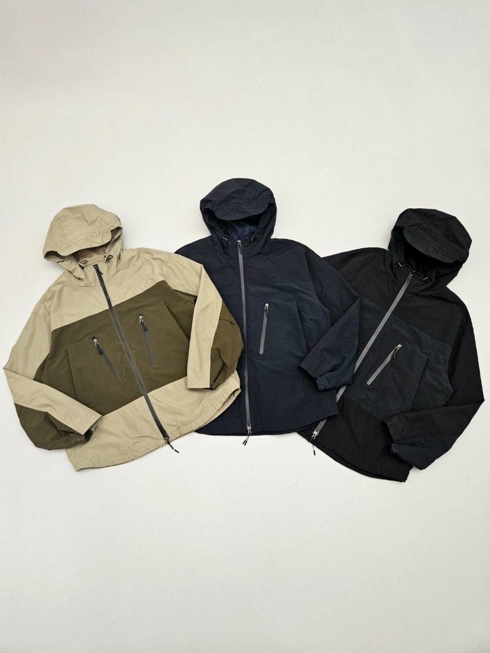 拼色連帽拉鍊外套 SPECTOR-081JK