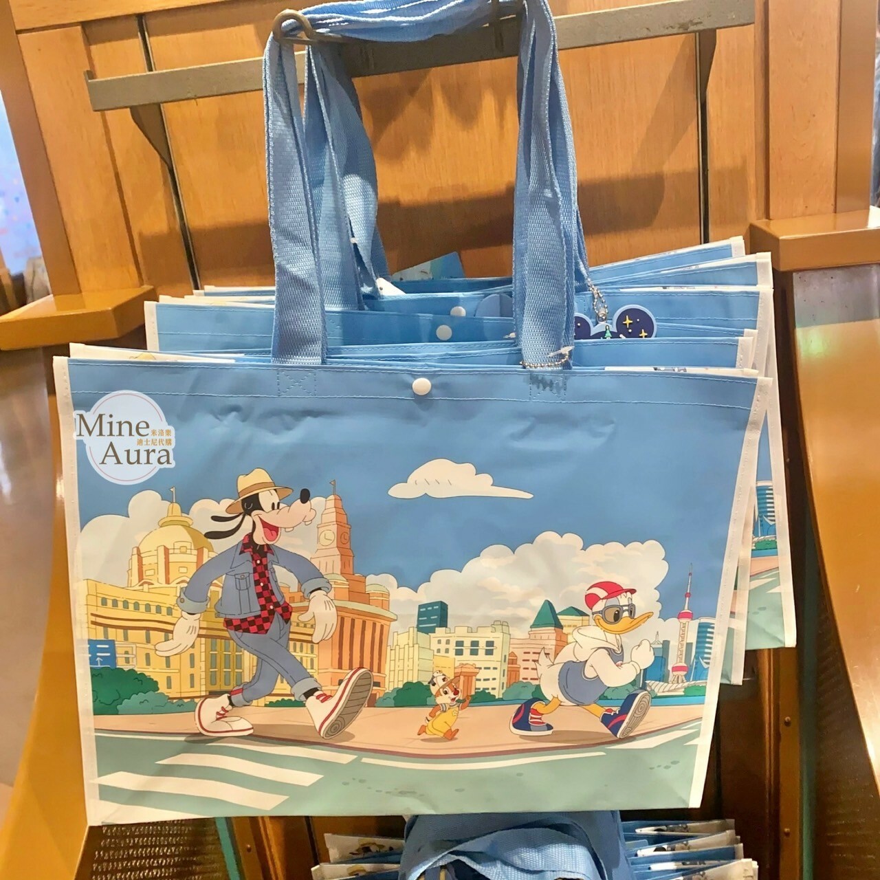 2024 米奇樂享上海系列 米奇 Mickey 好友 圖案 手提 環保袋 購物袋 -上海迪士尼樂園