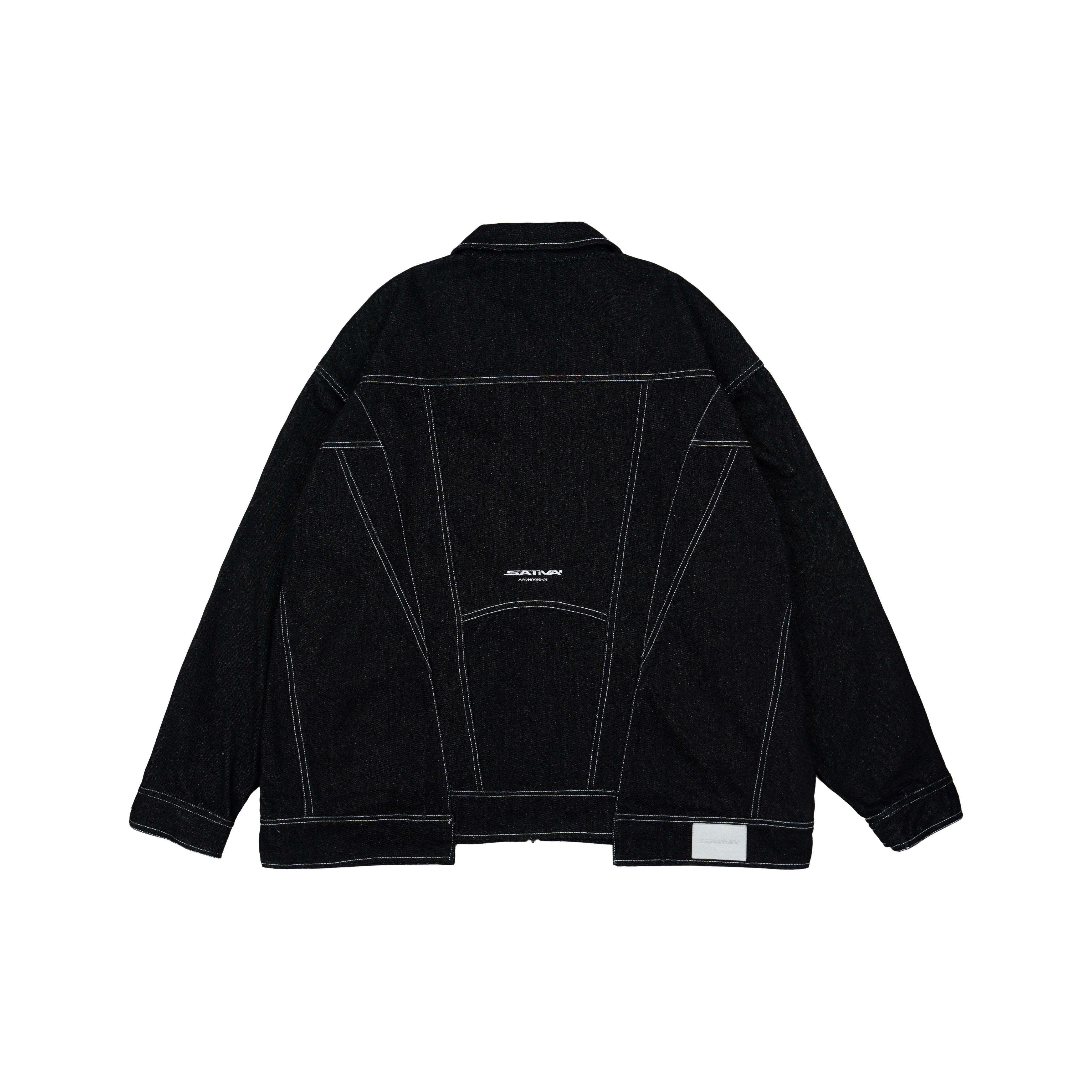 S.TV-X2 "Split Structure" Denim Jacket - Black