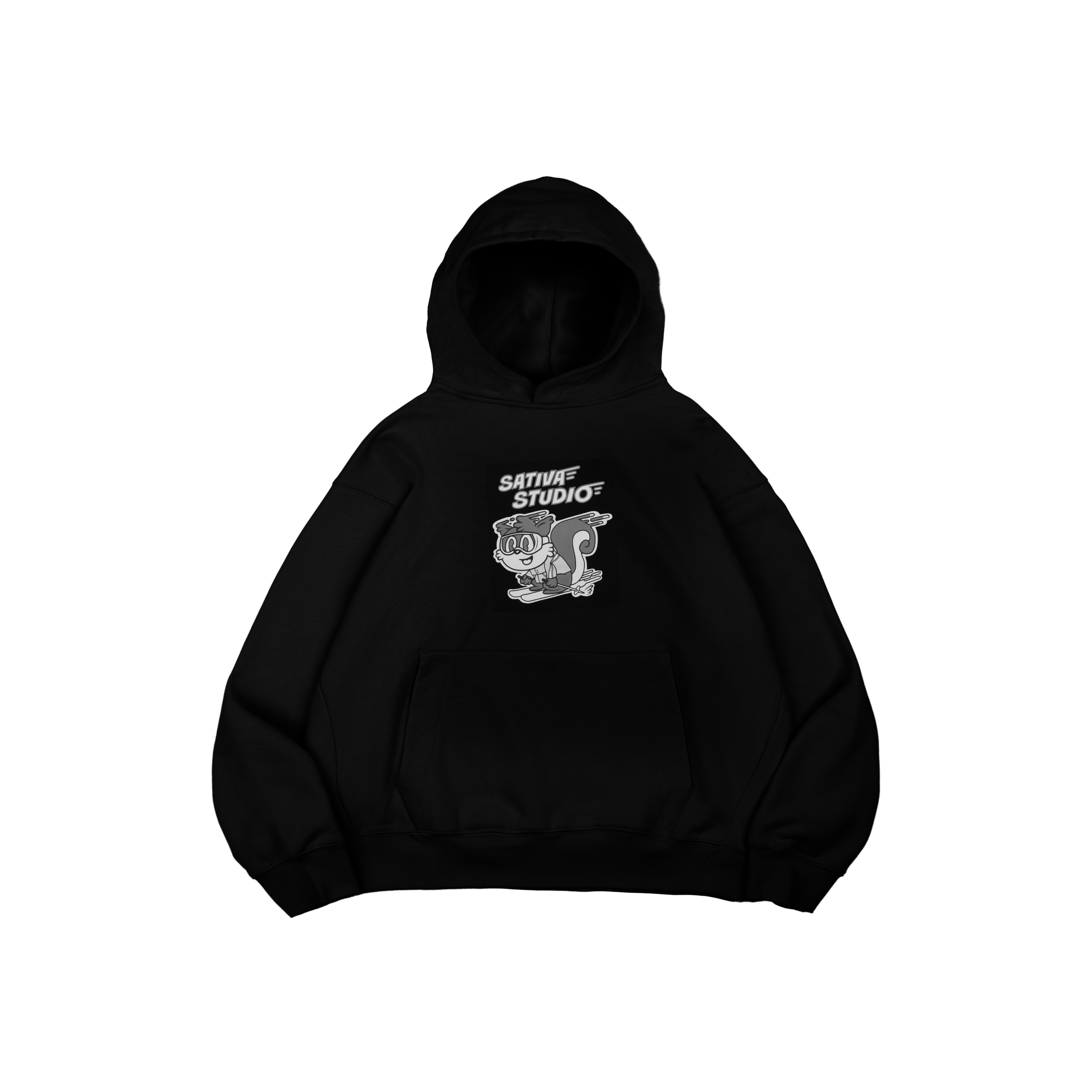 BRC-03 “Cross-country skiing“ Hoodie - Black