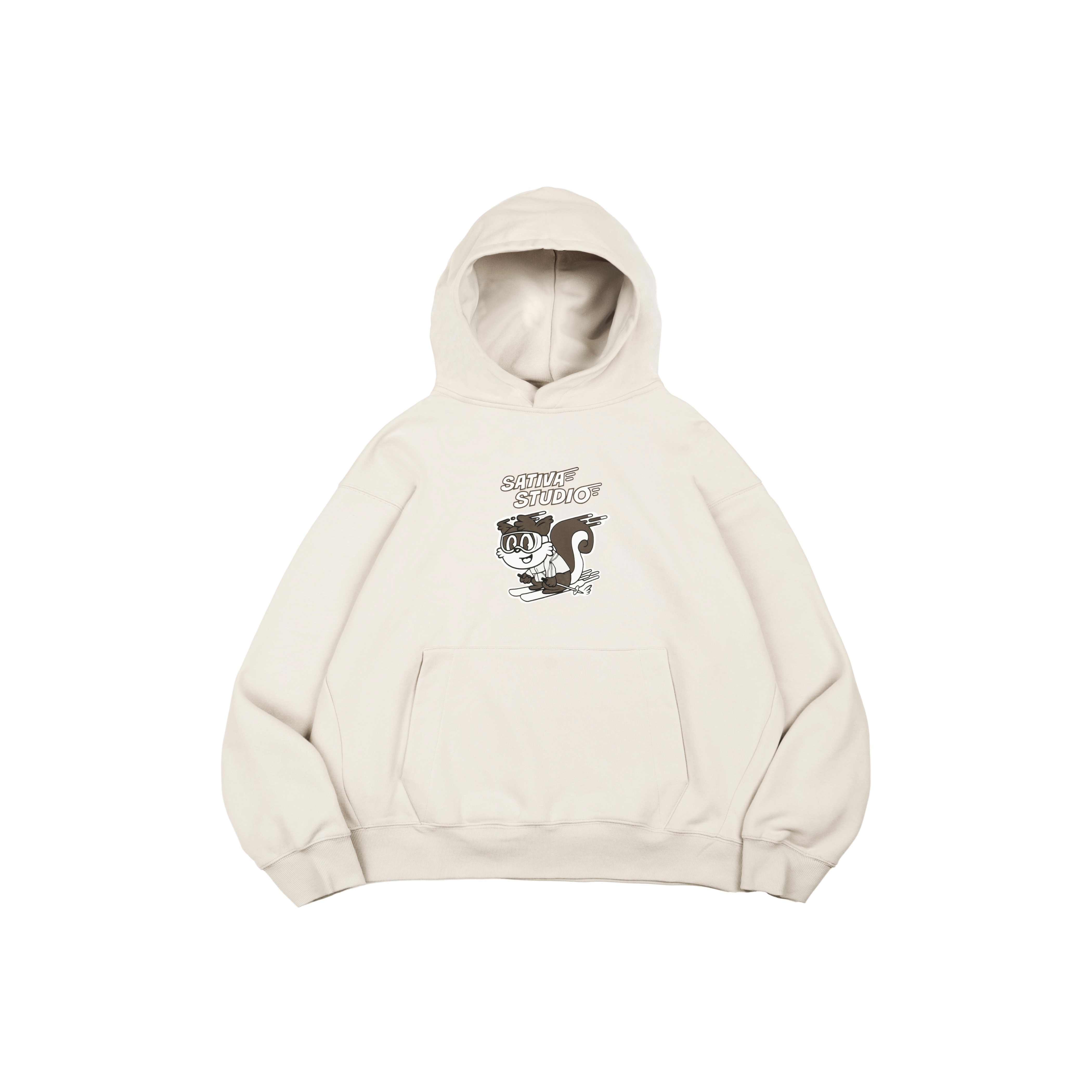 BRC-03 “Cross-country skiing“ Hoodie - Oatmeal