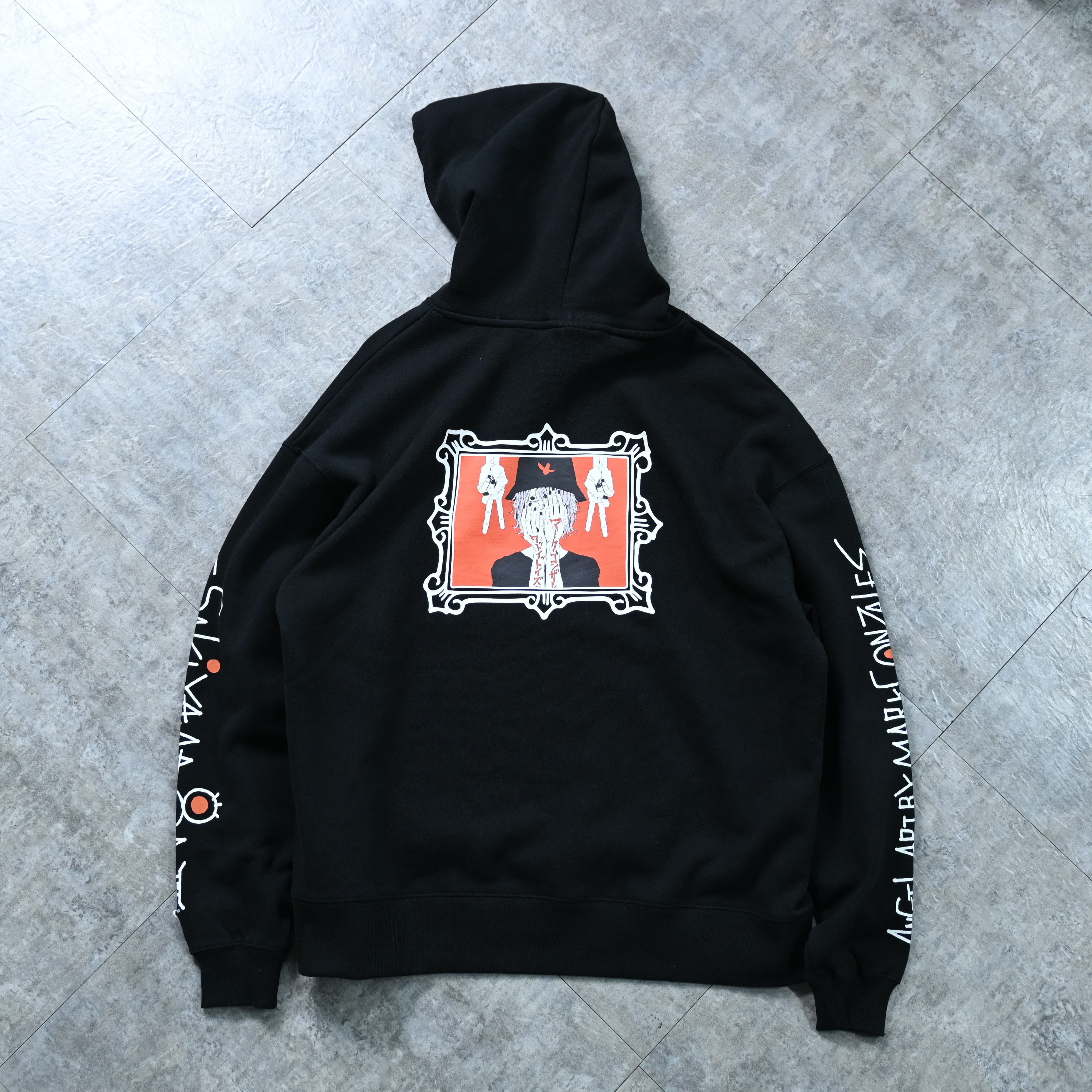 (What it isNt) ART BY MARK GONZALES x sakiyama Photo frame Big Hoodie