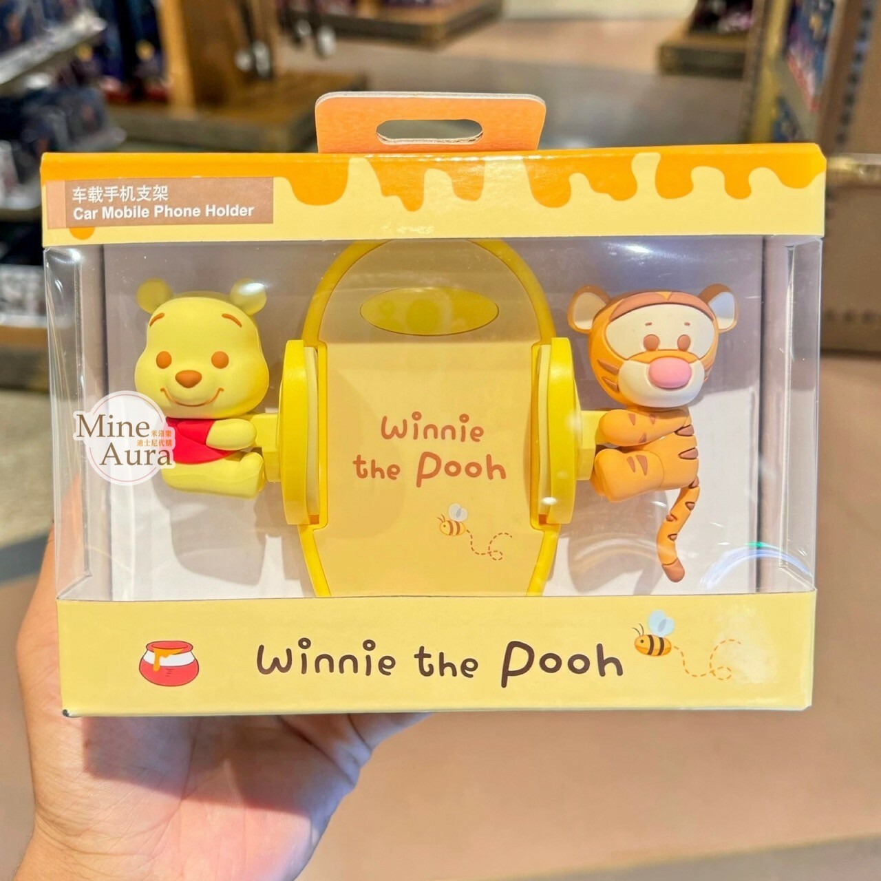 小熊維尼 Winnie the Pooh 跳跳虎 Tigger 立體造型 手機支架 汽車用品 -上海迪士尼樂園