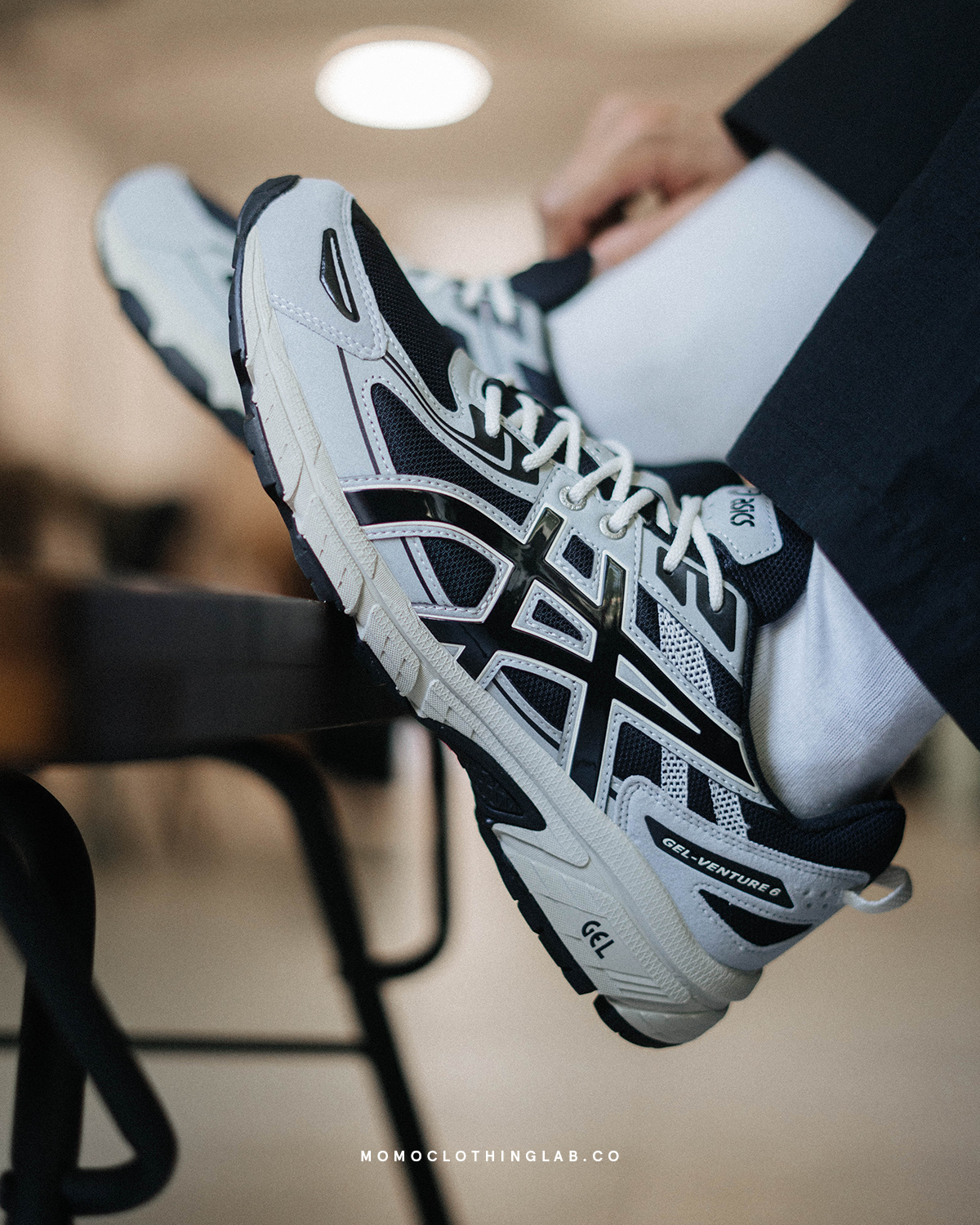 ASICS Gel-Venture 6 "Grey Black Cream" 灰黑 1203A438-001