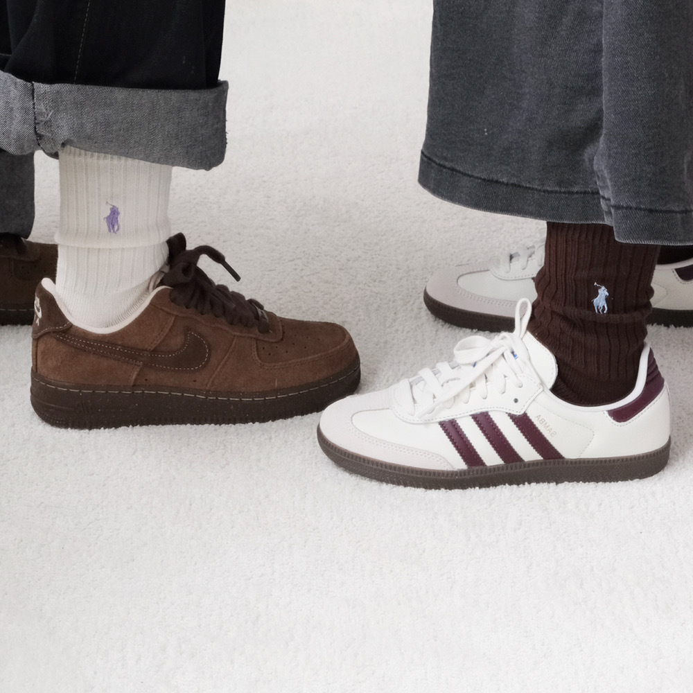 現貨┃日本限定 POLO RALPH LAUREN Socks 長襪 羅紋 刺繡 咖啡色 米白 兩雙一組