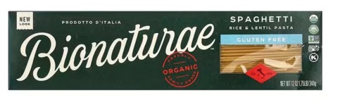 Bionaturae 有機無麩質米扁豆意粉 (最佳食用日期為2028年2月17日)