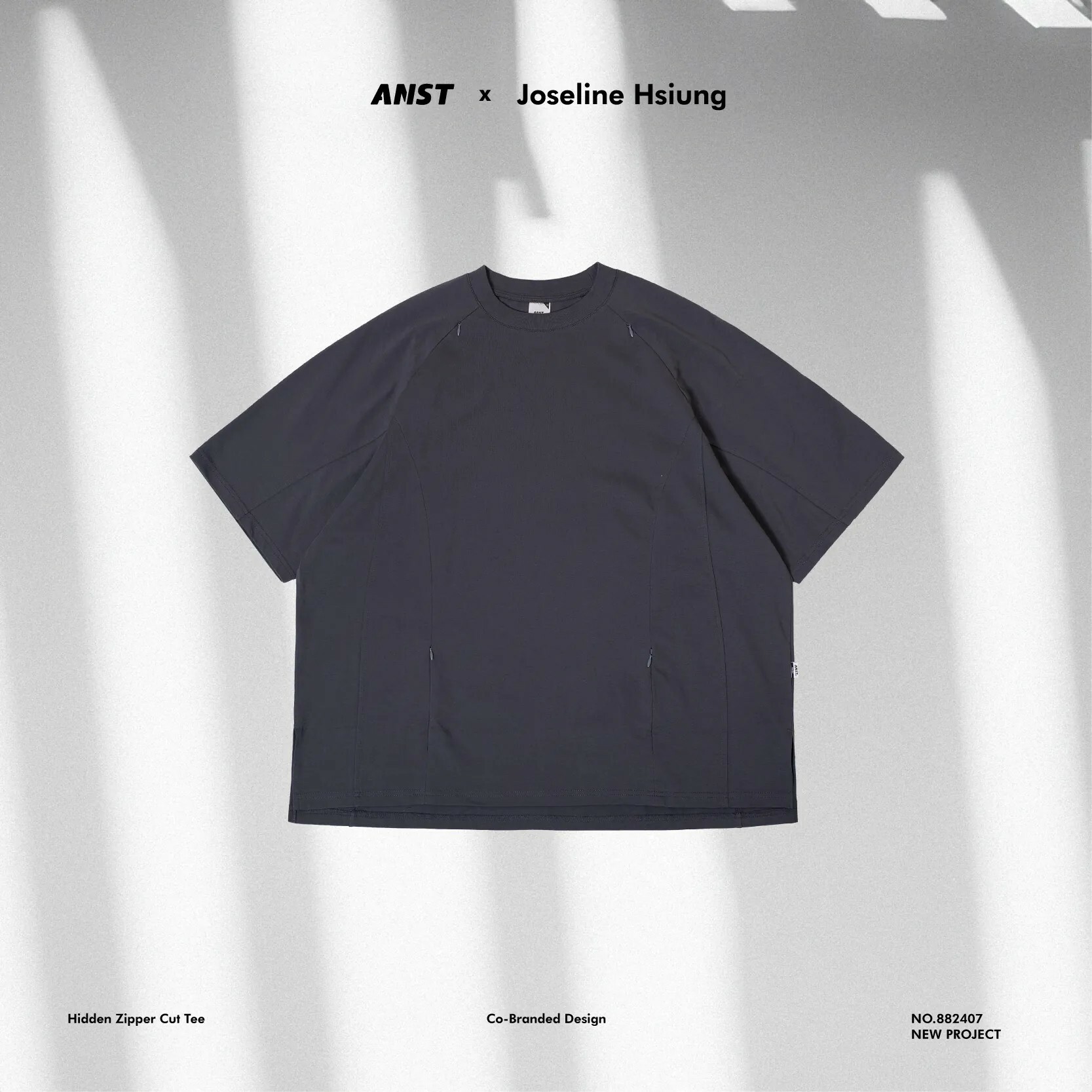 "現貨" ANST x Joseline Hsiung Hidden Zipper Cut Tee / AJH.01