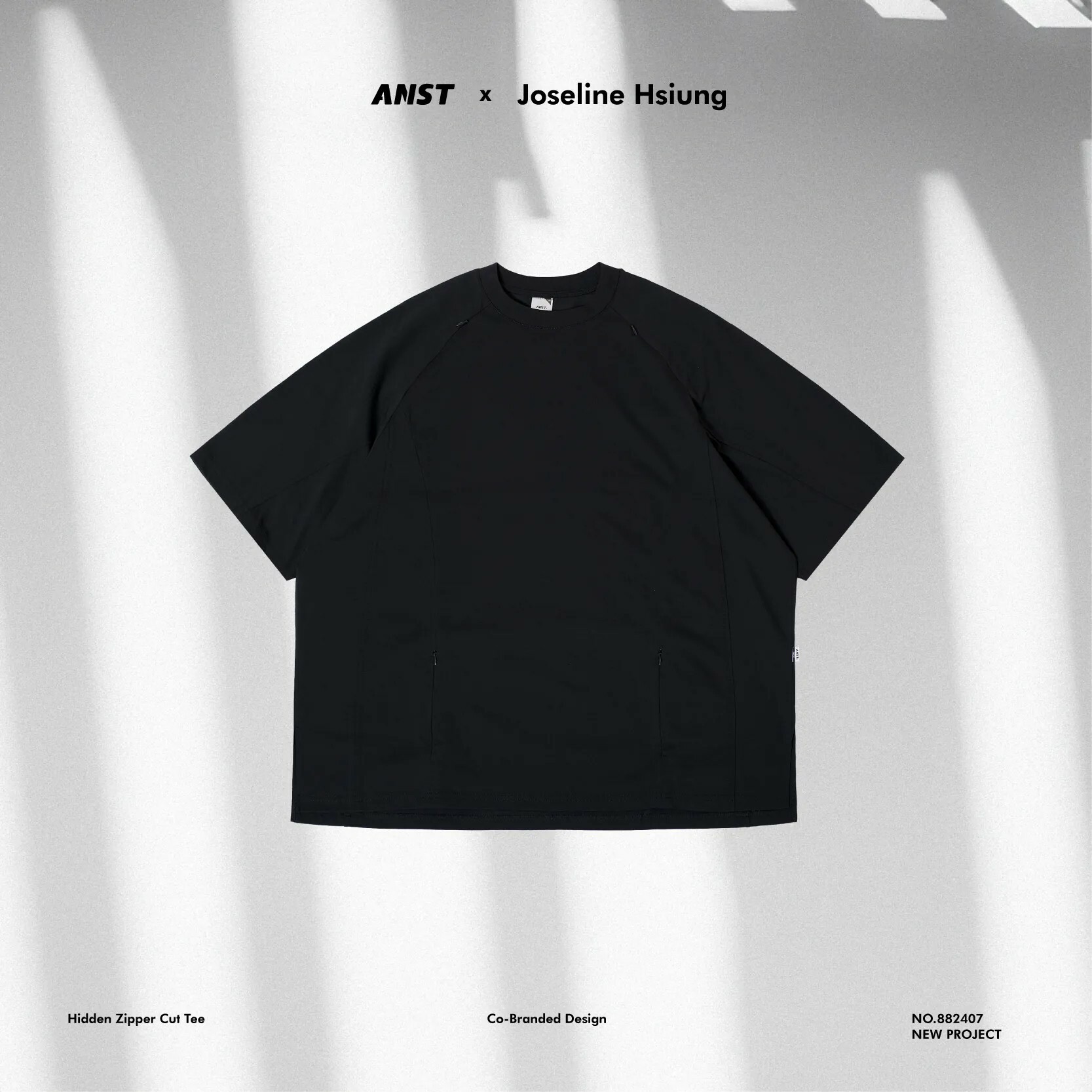 "現貨" ANST x Joseline Hsiung Hidden Zipper Cut Tee / AJH.01