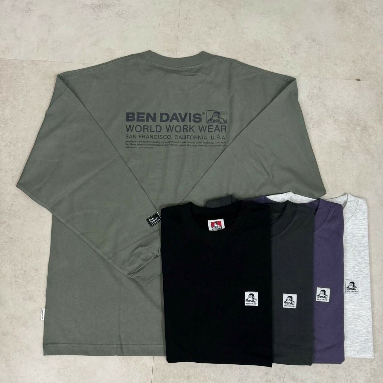 Ben Davis經典大LOGO長袖Tee C-24780028