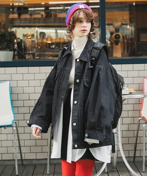 日本🇯🇵連線 Forksy 落肩牛仔外套 單寧 深藍色 淺藍色 黑色 Oversized 5色 (任買兩件711免運)/預購