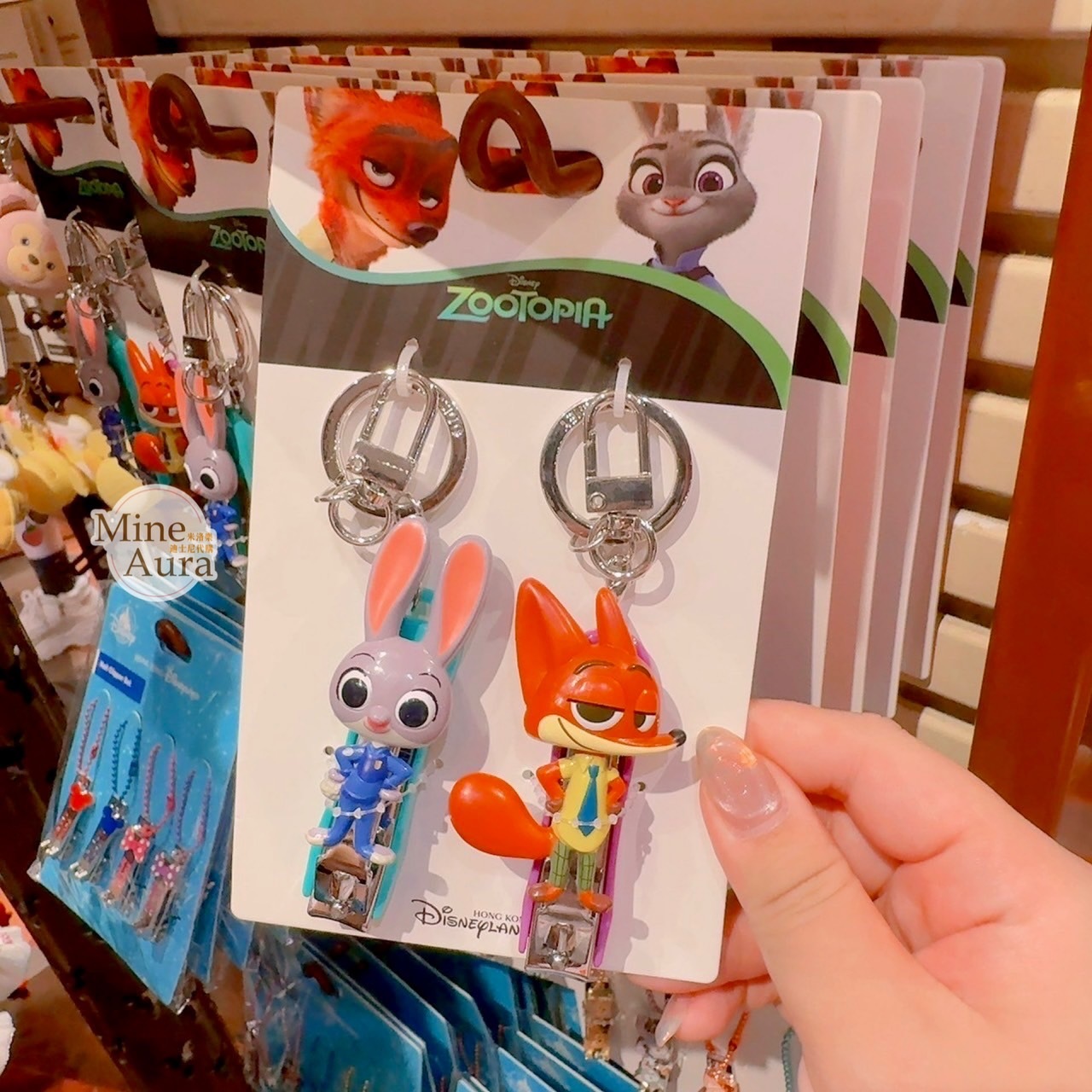 哈茱蒂 Judy 兔 胡尼克 Nick 造型 隨身指甲剪 鑰匙圈 吊飾 2入組 動物方城市 Zootopia -香港迪士尼樂園