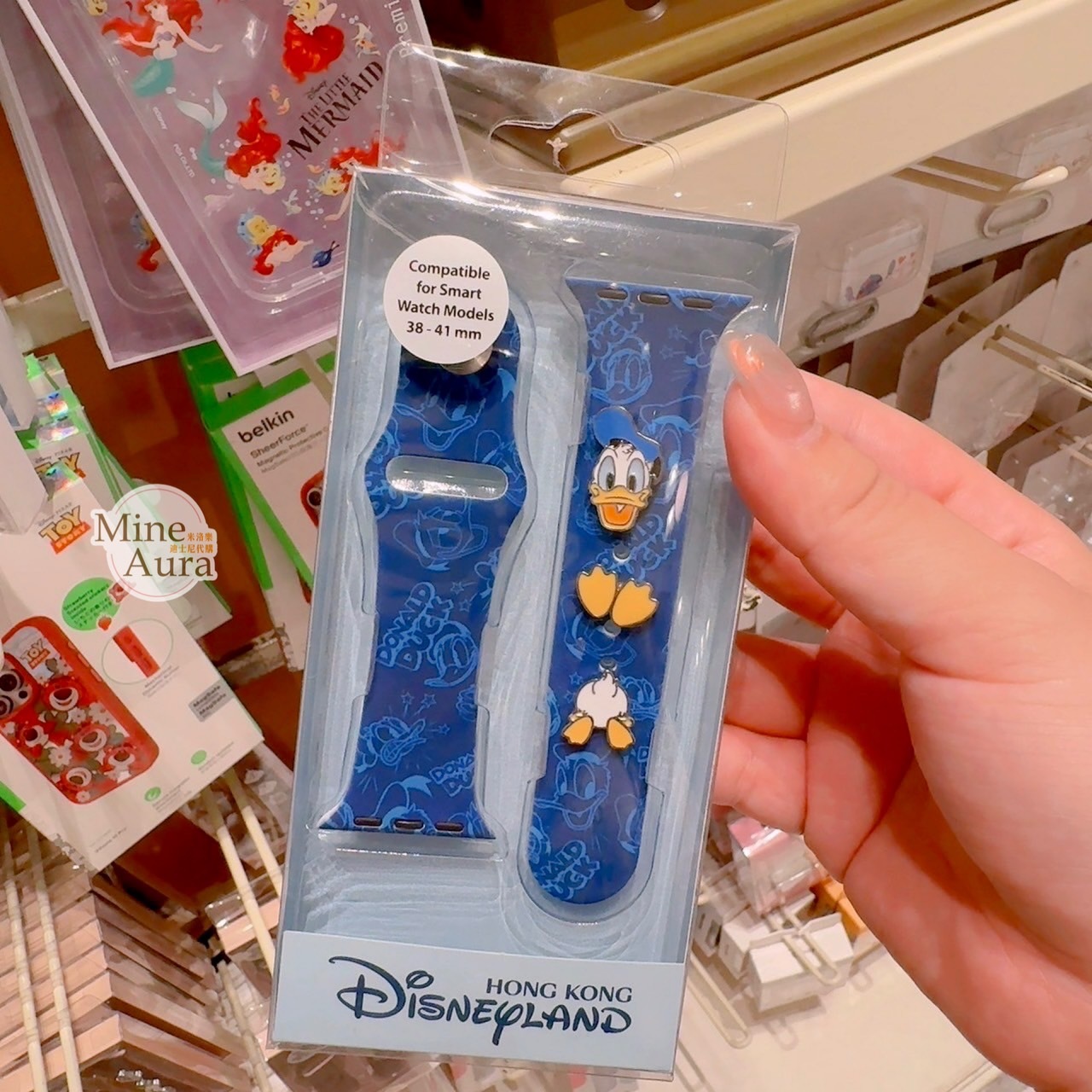 唐老鴨 Donald 大頭造型 造型 Apple Watch 錶帶 適用38-41mm -香港迪士尼樂園