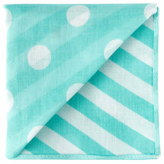 紗布點點手巾＿薄荷綠