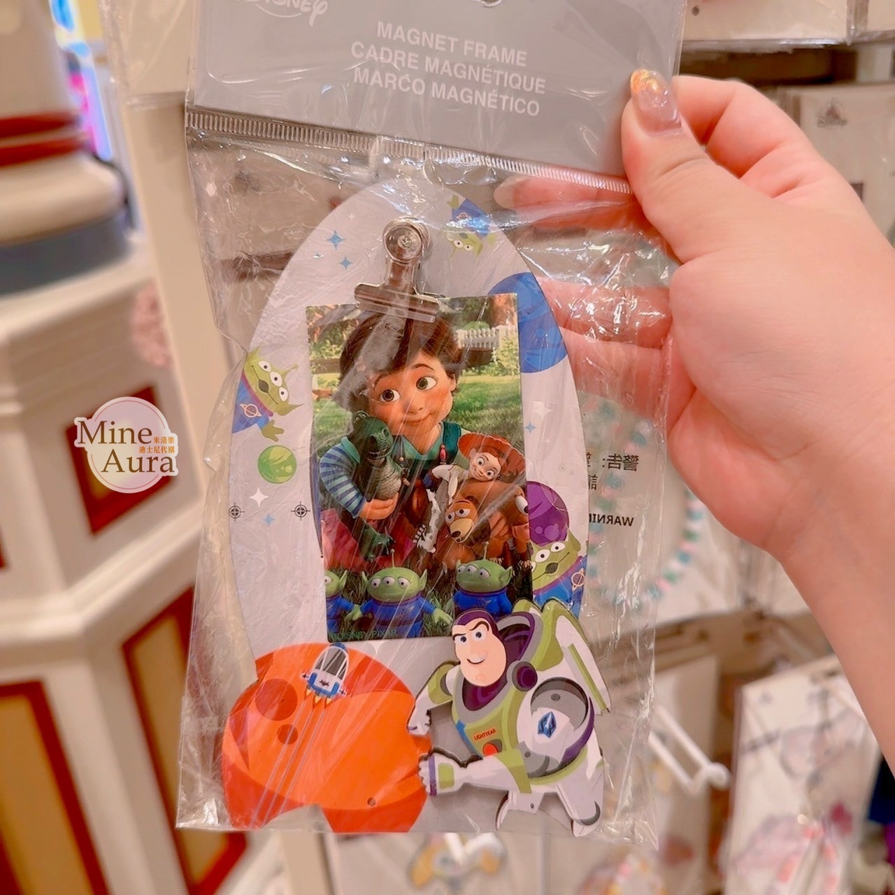 巴斯光年 Buzz Lightyear 三眼怪 Alien 造型 磁鐵 便條夾 玩具總動員 Toy Story -香港迪士尼樂園