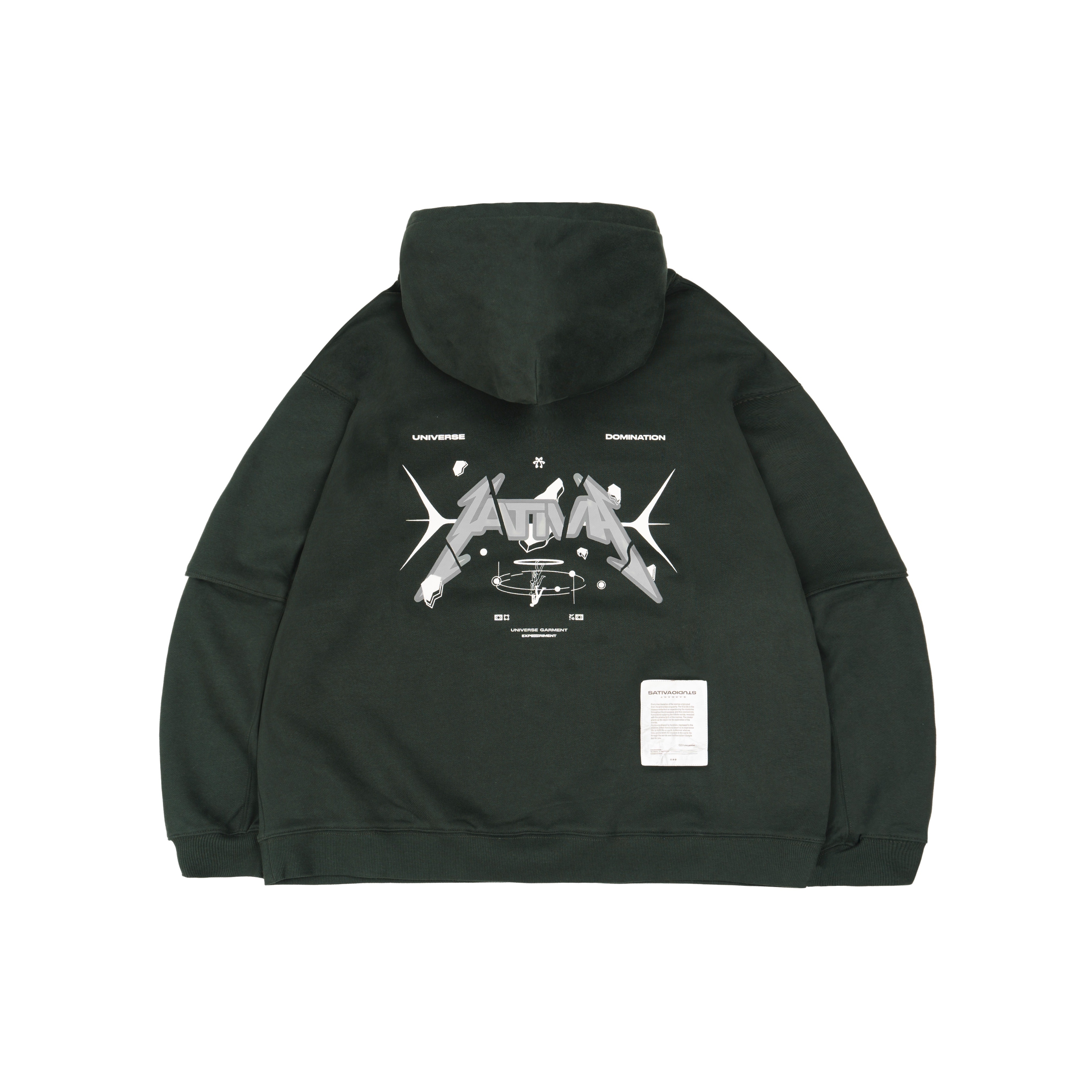 ROG-02 “Falling Down with Gravitational Field“ Hoodie - Deep Green