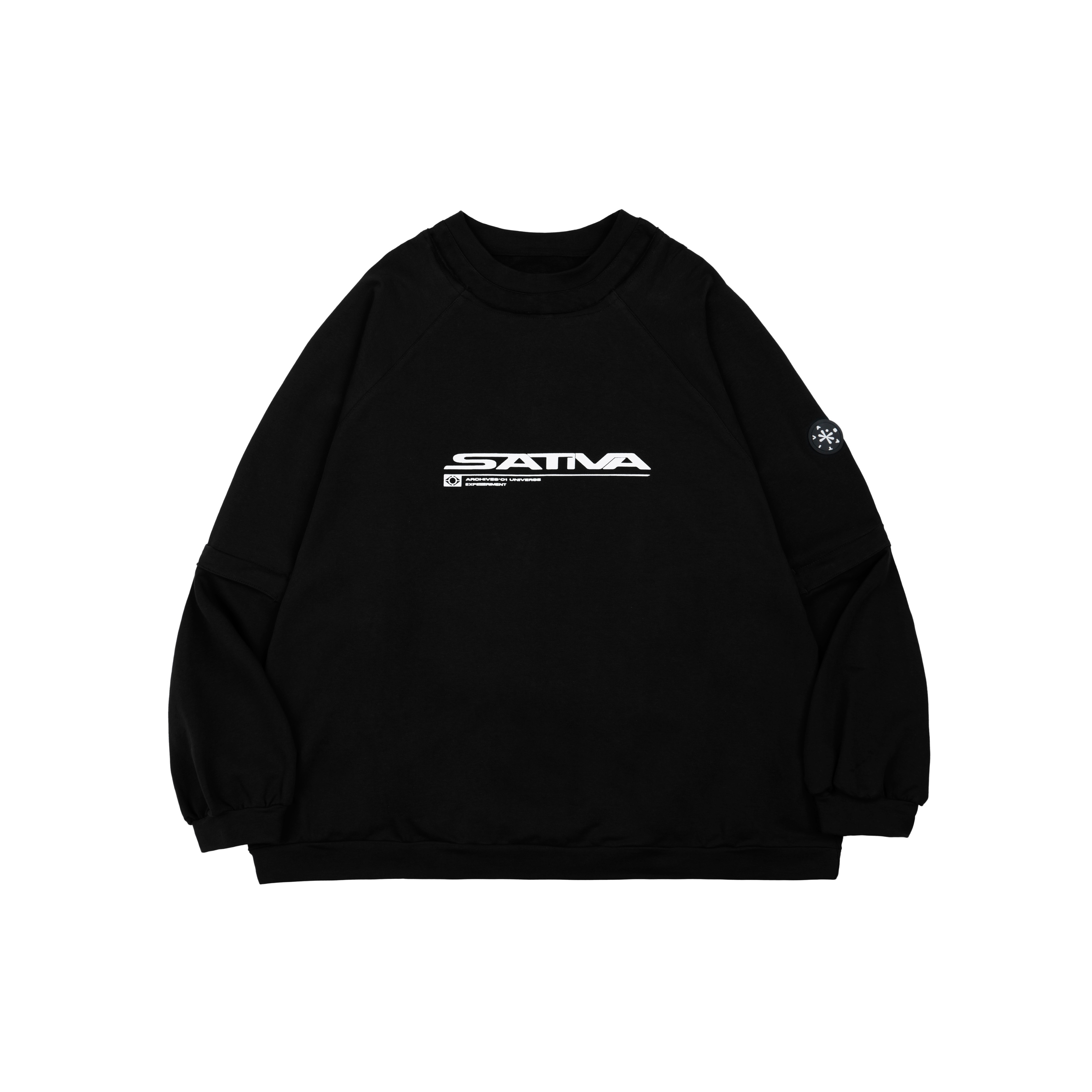UE-X2 “Multilevel Splicing“ Sweatshirt - Black