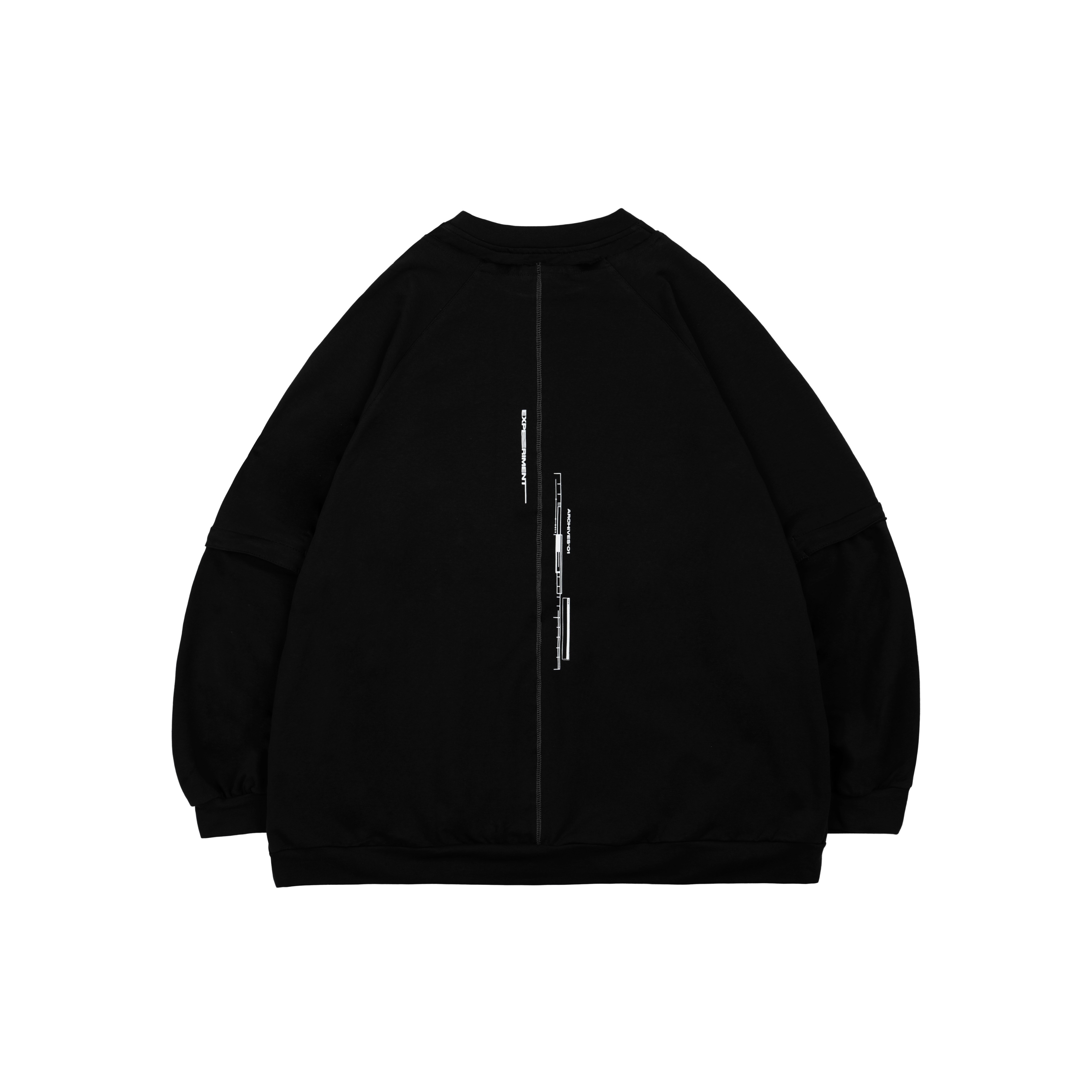 UE-X2 “Multilevel Splicing“ Sweatshirt - Black