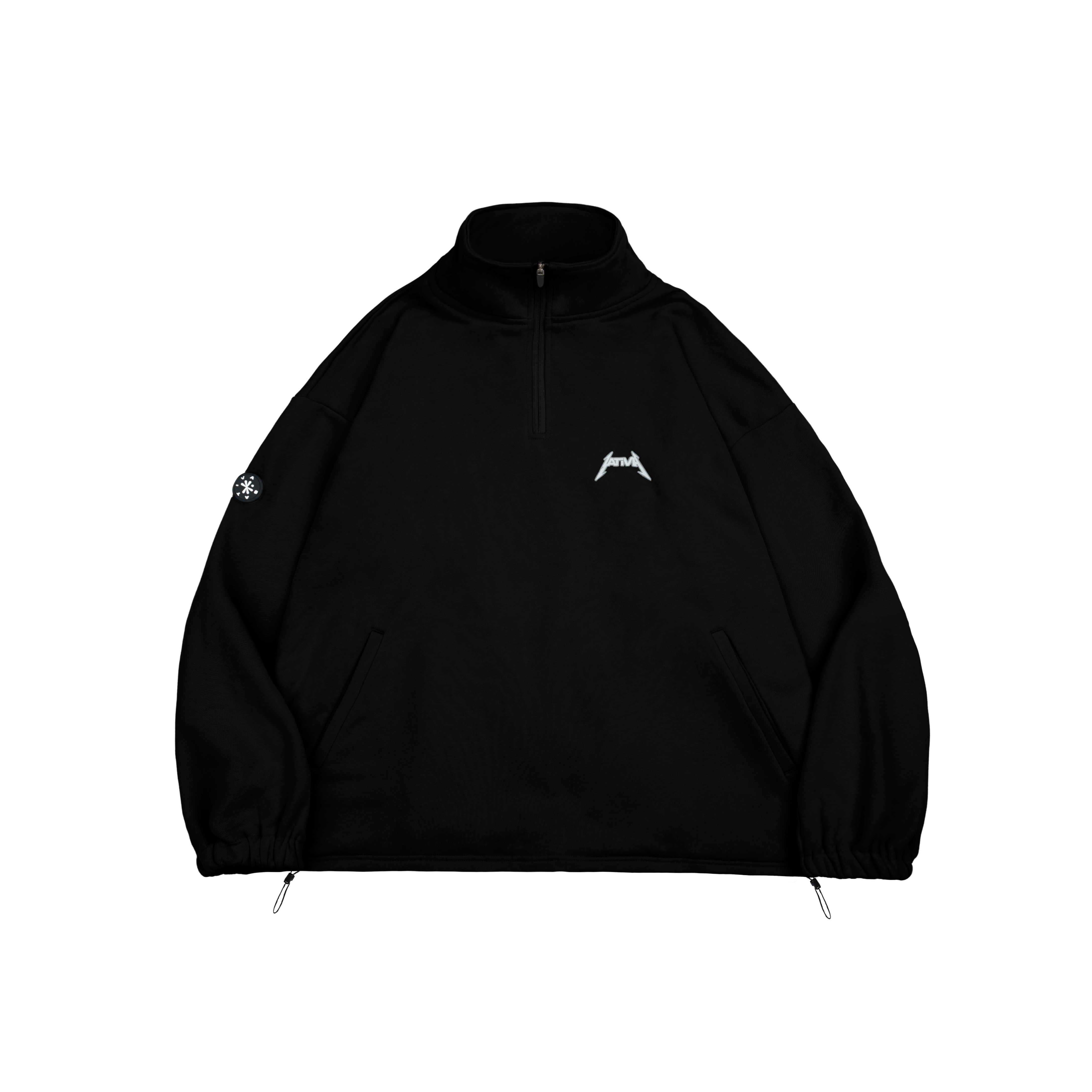 UE-02 “Virtual Structure“  Zip Sweat - Black
